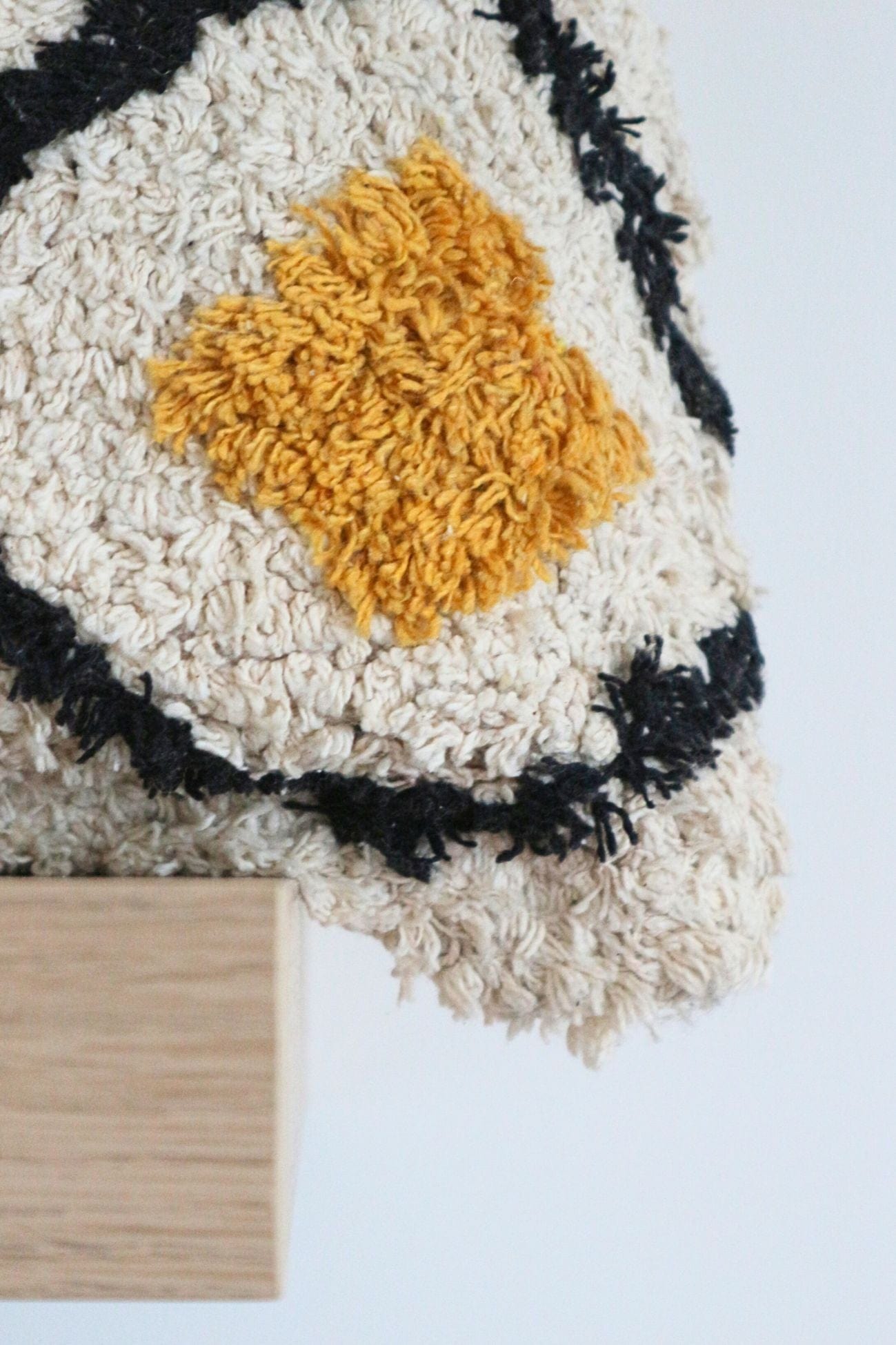 Item International Flecos Cuscino arredo quadrato imbottito in cotone in stile boho