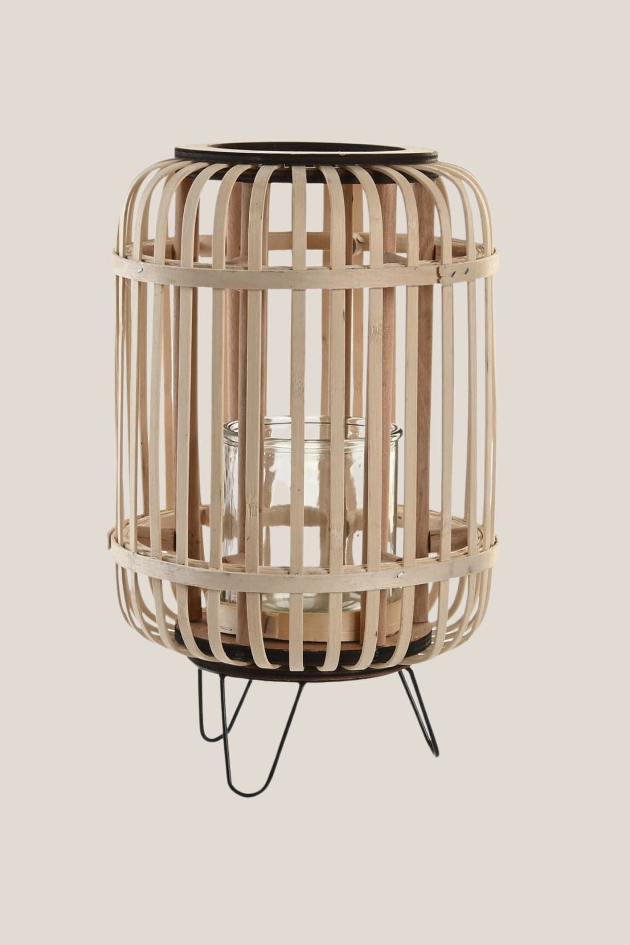 Item International Glaneur Glaneur - Lanterna in bambù e metallo | Item International