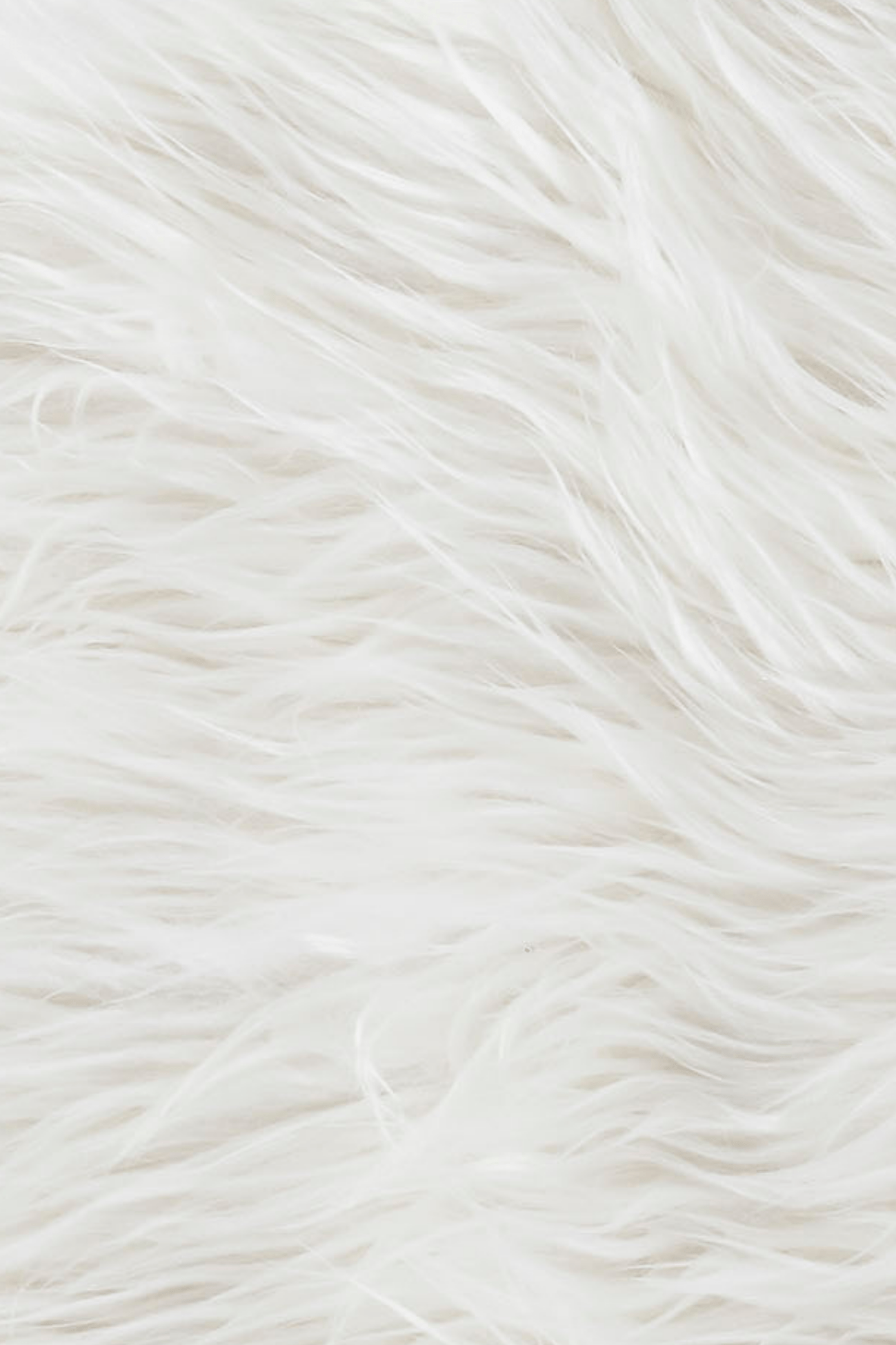 Item International Hara Tappetino bianco a pelo lungo 60x90cm