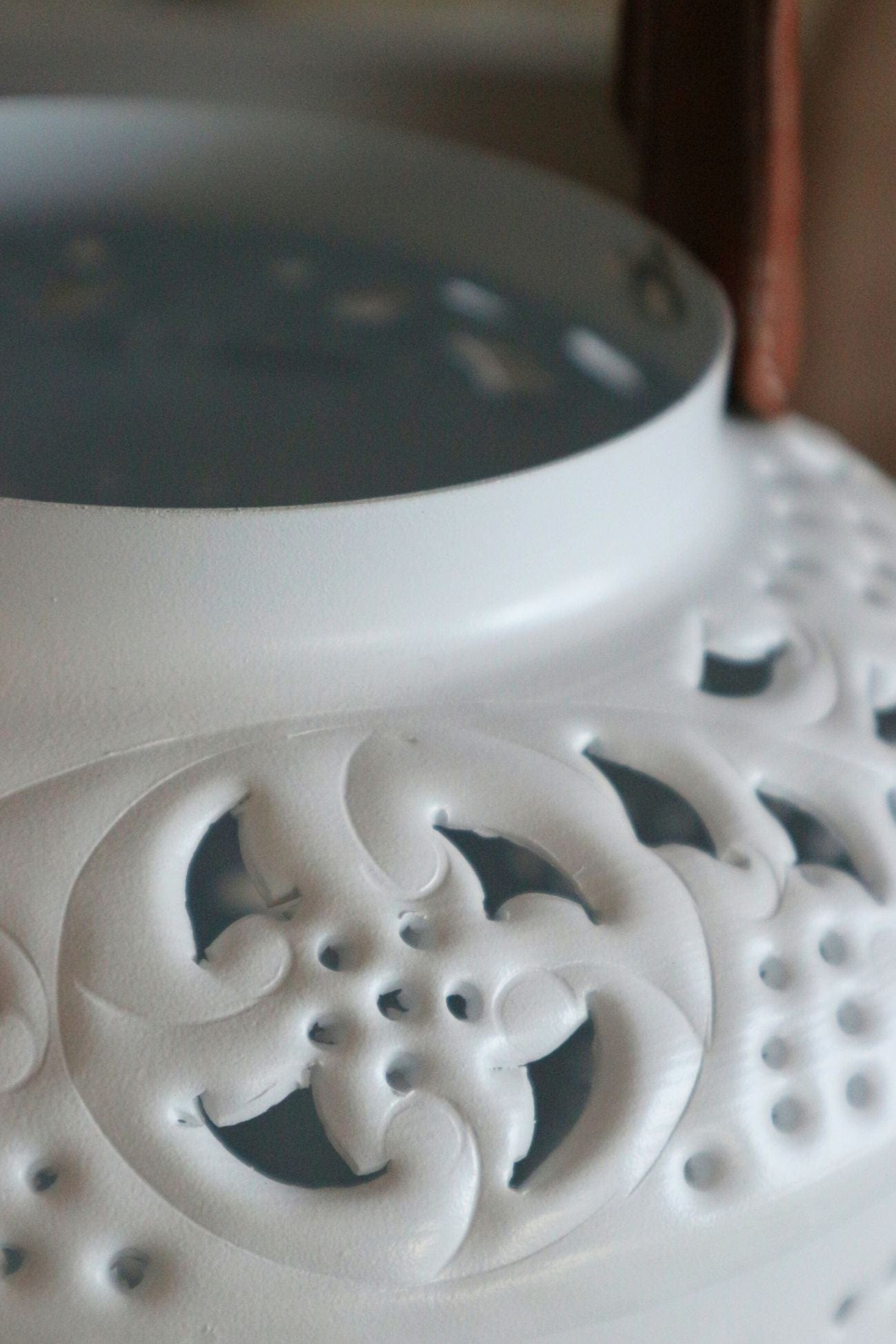 Item International Harper Harper - Lanterna in metallo bianco traforato | Item International