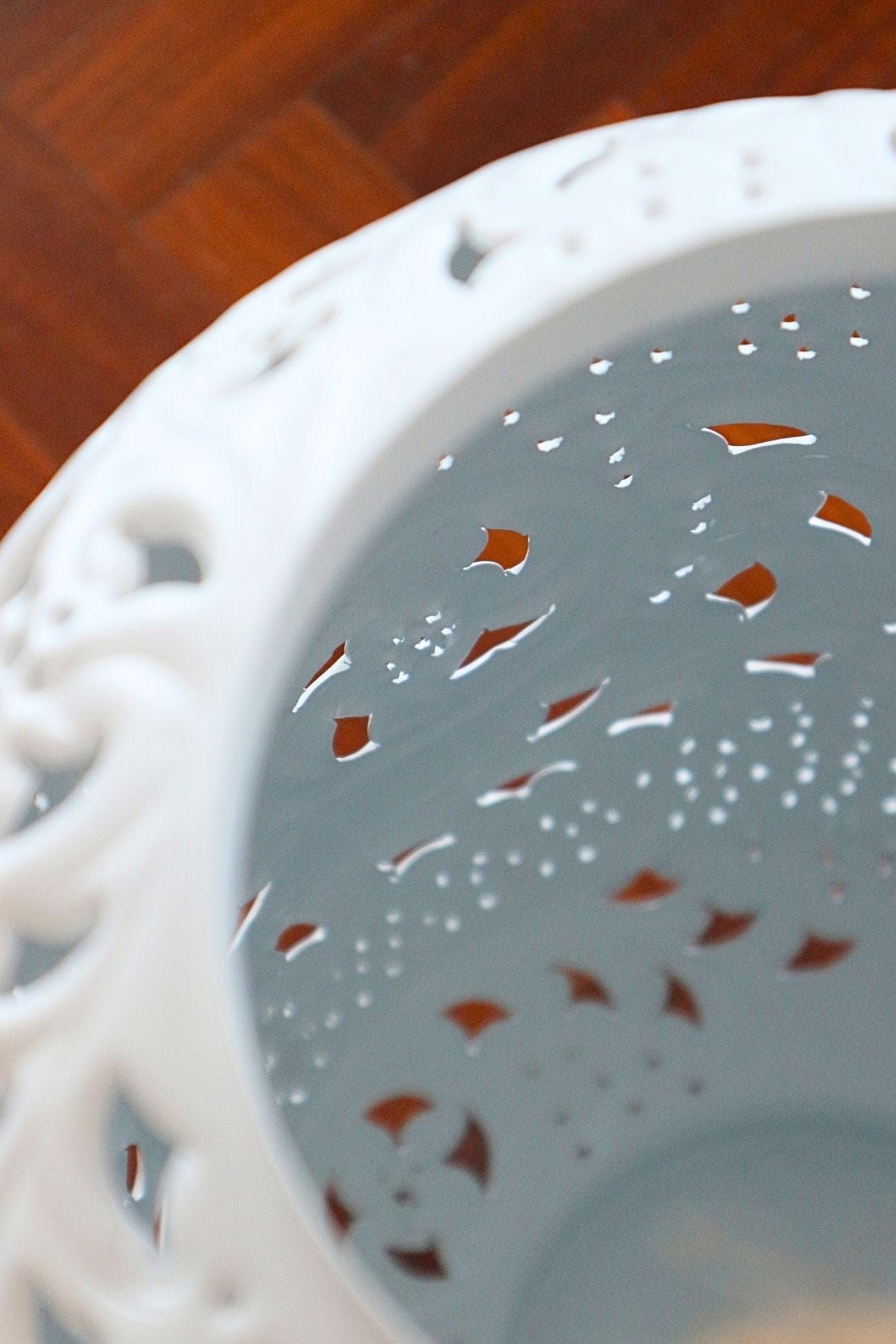 Item International Harper Harper - Lanterna in metallo bianco traforato | Item International