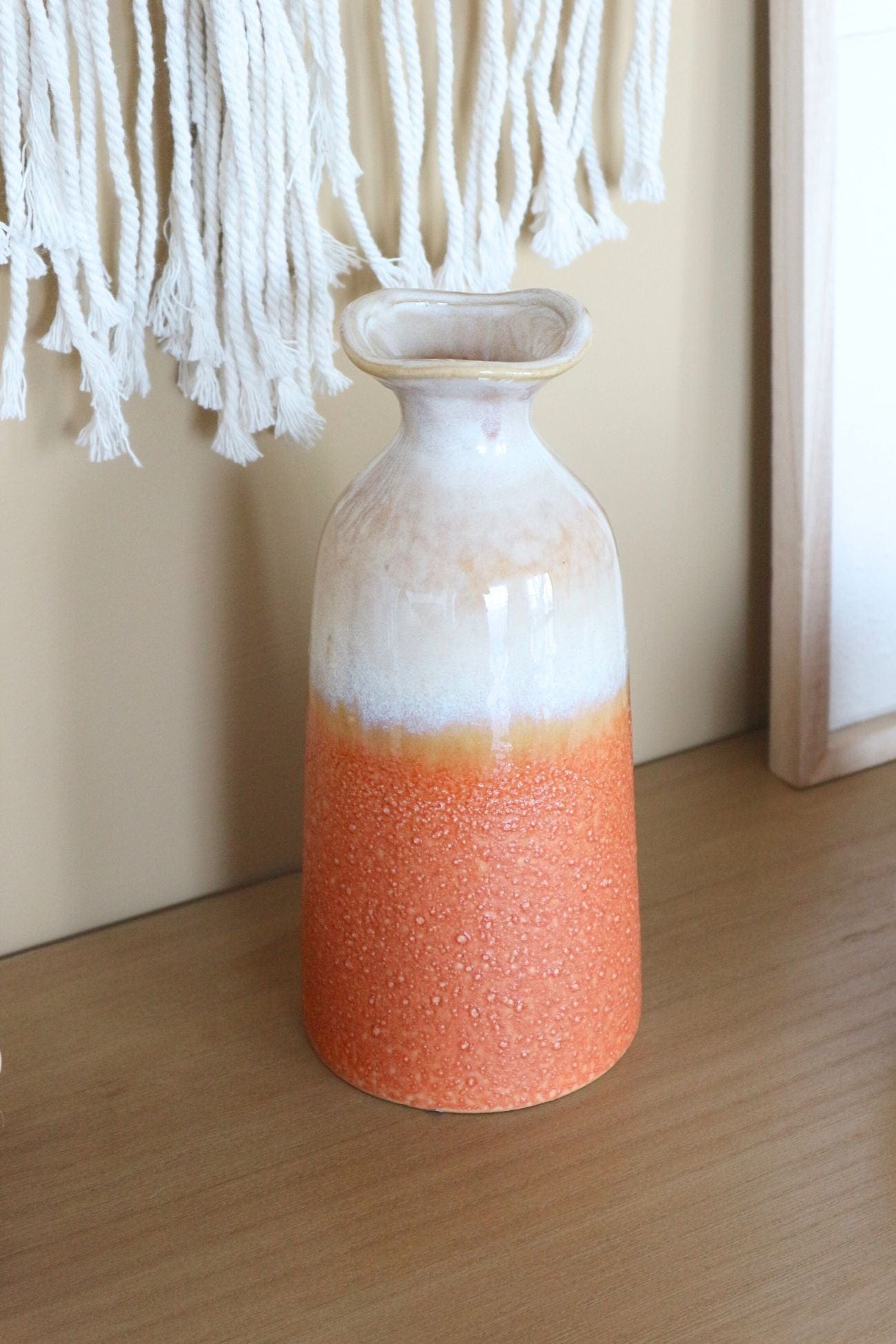 Item International Jaul Jaul - Vaso sfumato in ceramica in stile etnico | Item International