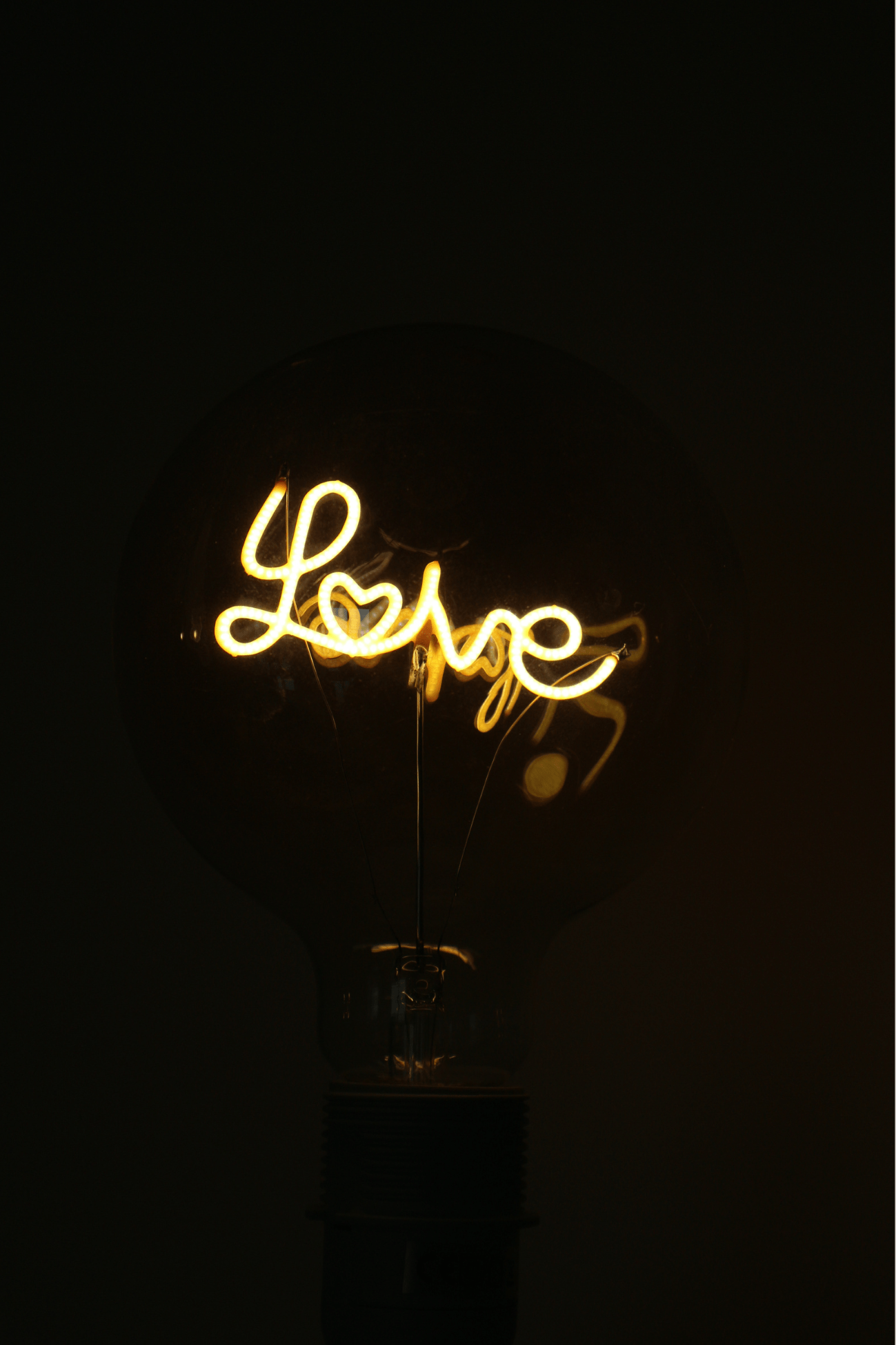 Item International Lamp Lamp - Love - Lampadina E27 con scritta | Item International