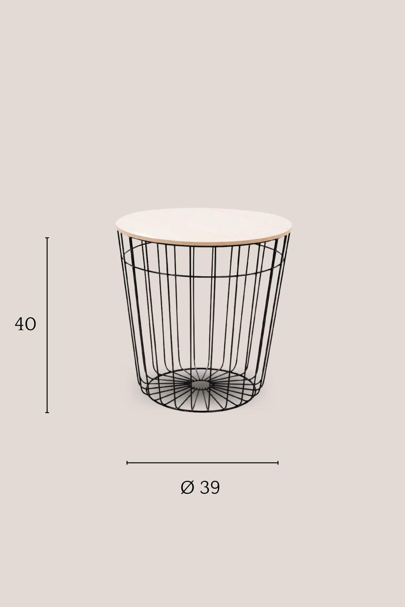 Item International Lissi Lissi - Tavolino in legno e ferro | Item International