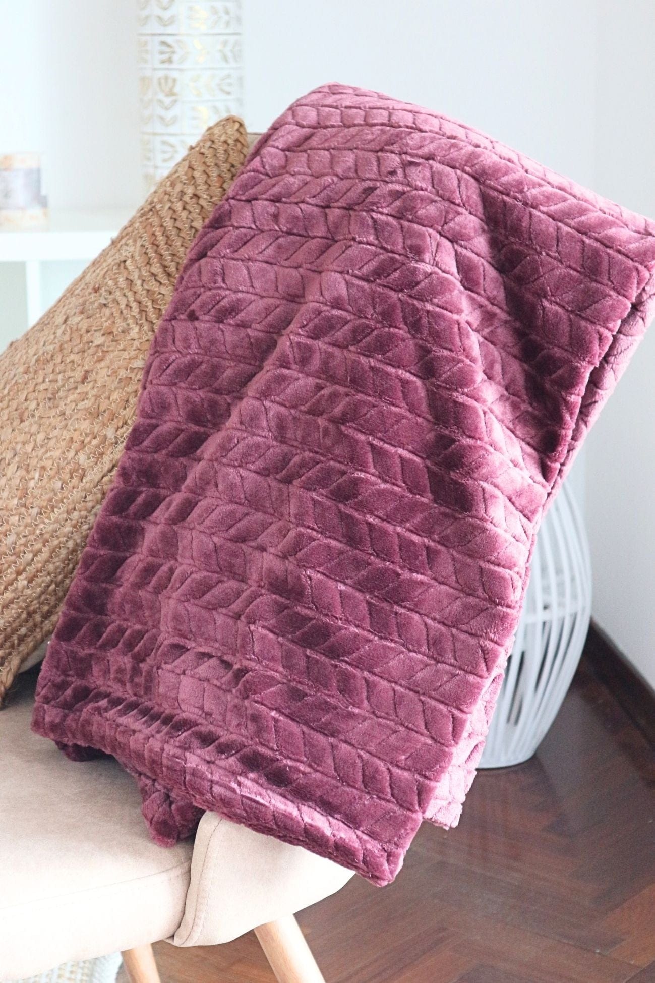 Item International Lydia Lydia - Coperta bordeaux in poliestere 130x170 | Item International