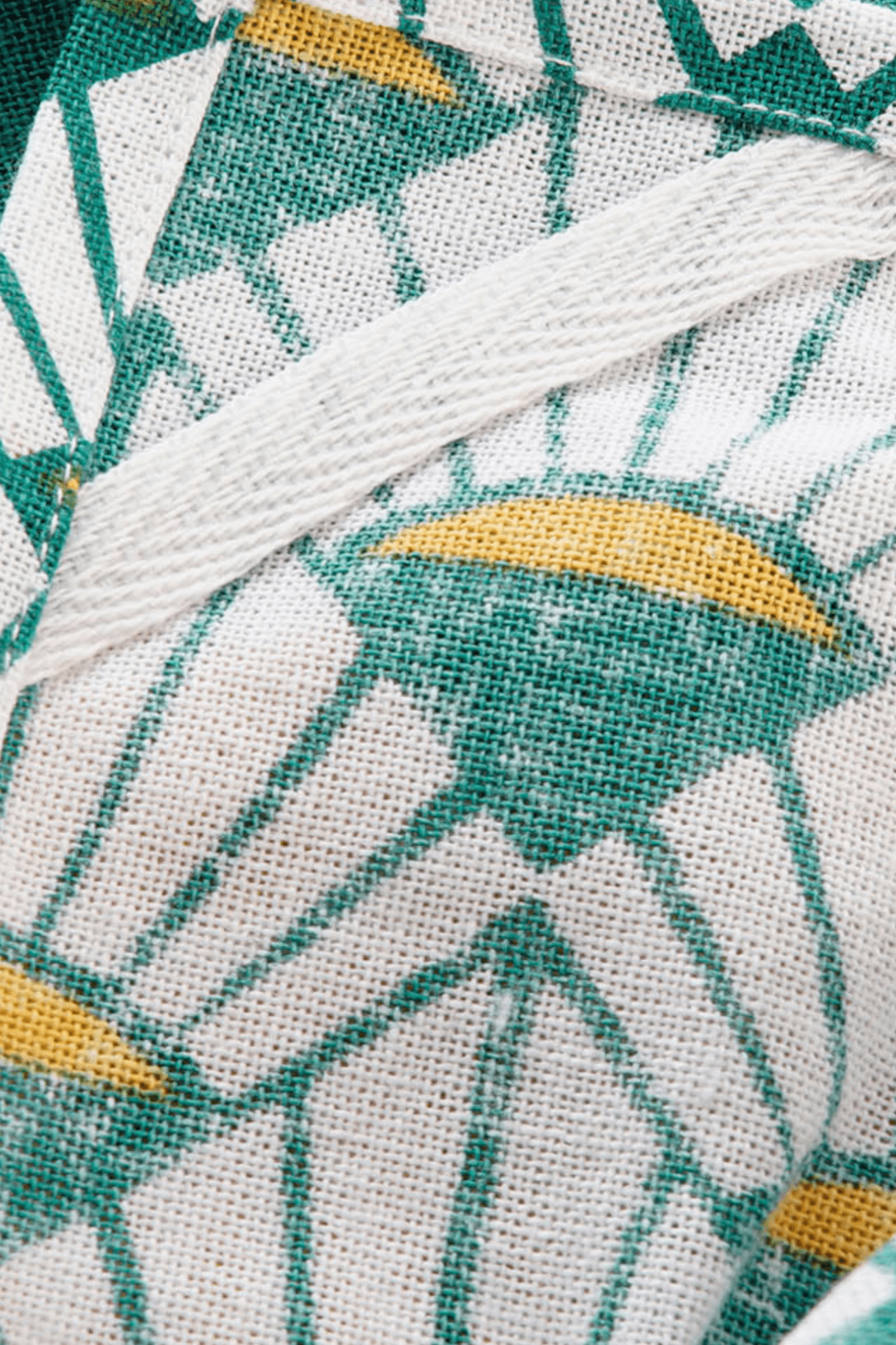 Item International Mila Set di 3 strofinacci in cotone verde e oro