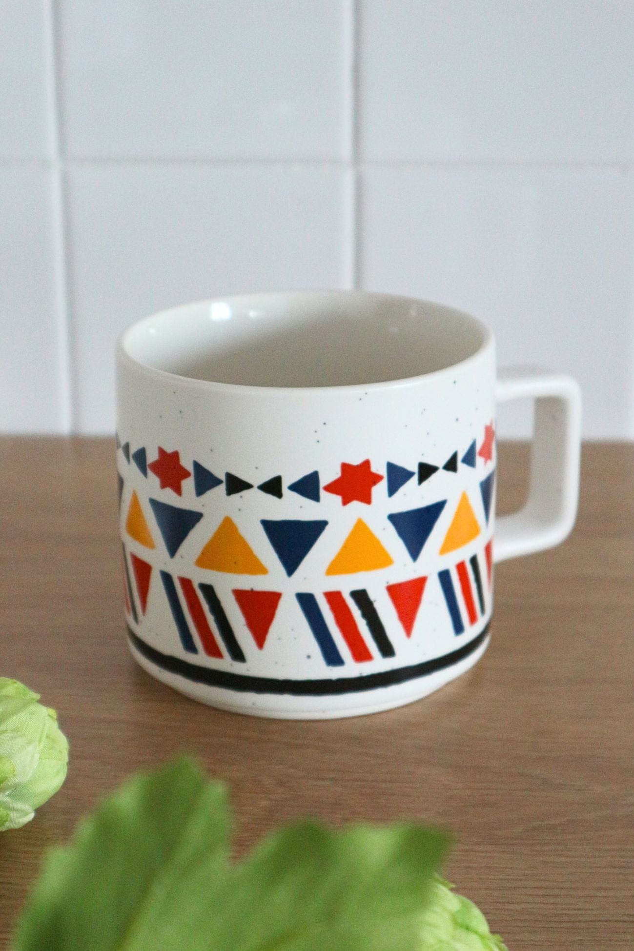 Item International New Bone New Bone - Tazza in porcellana in stile boho 420 ml | Item International