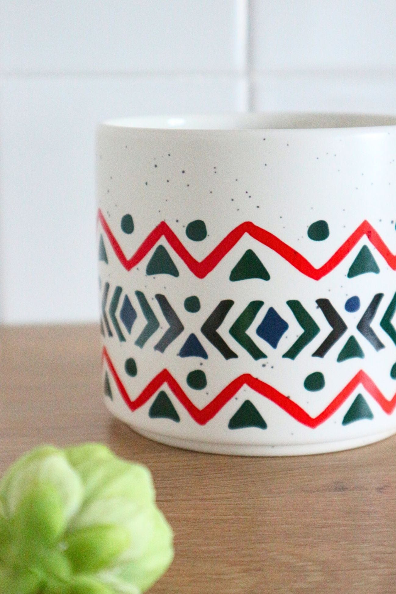 Item International New Bone New Bone - Tazza in porcellana in stile boho 420 ml | Item International