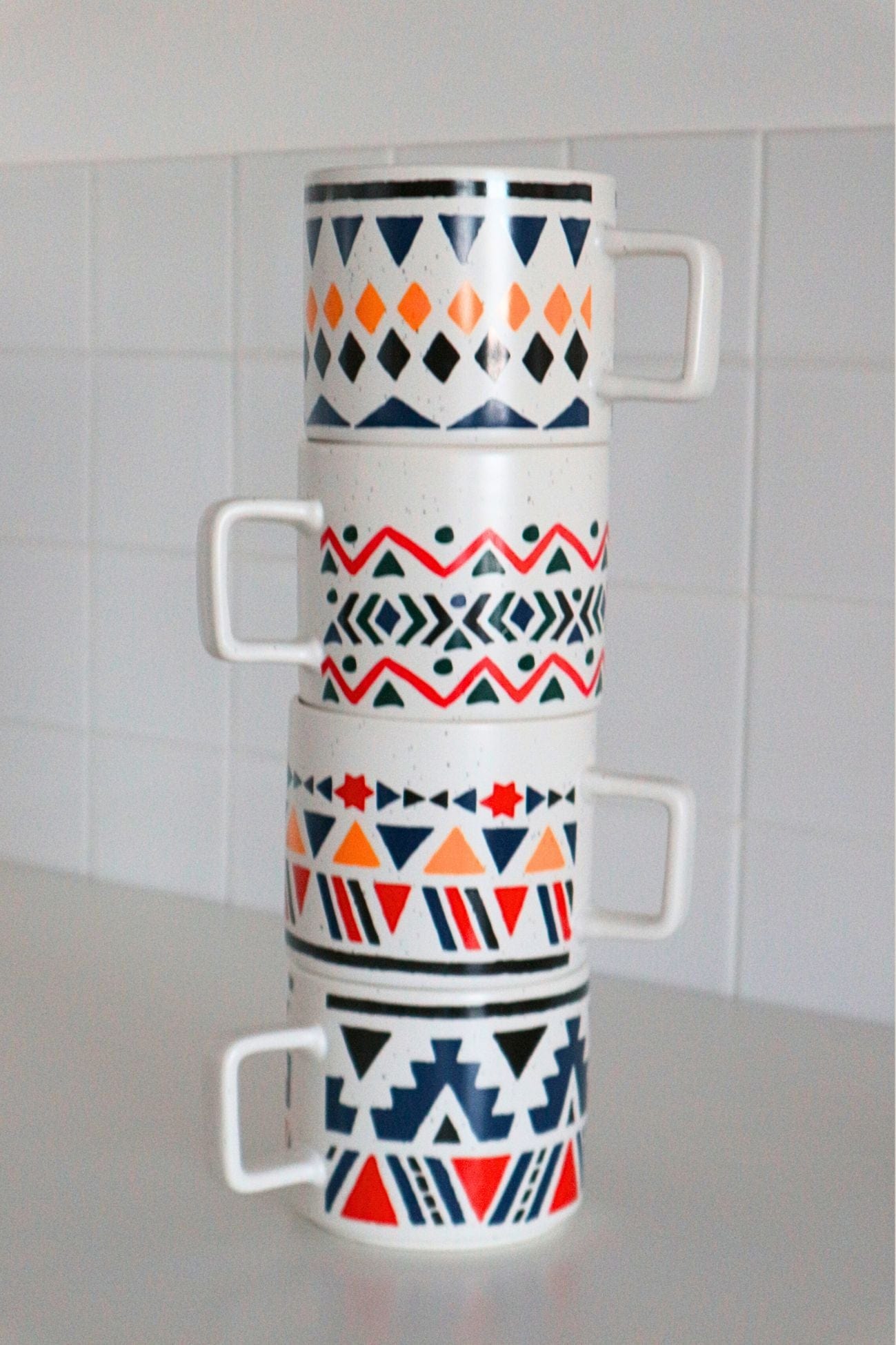 Item International New Bone New Bone - Tazza in porcellana in stile boho 420 ml | Item International