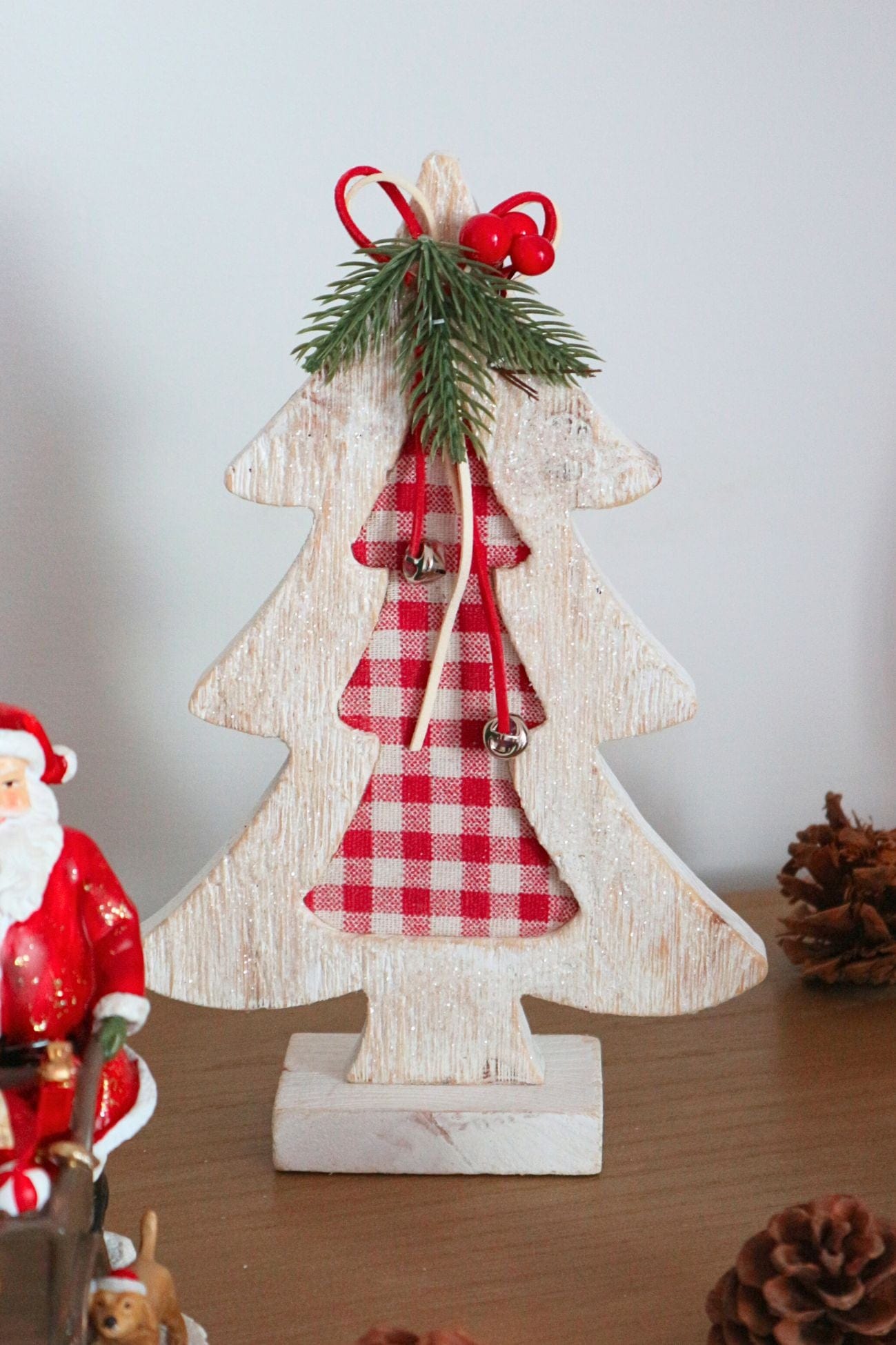 Item International Numen Numen - Albero natalizio in legno rustico bianco | Item International