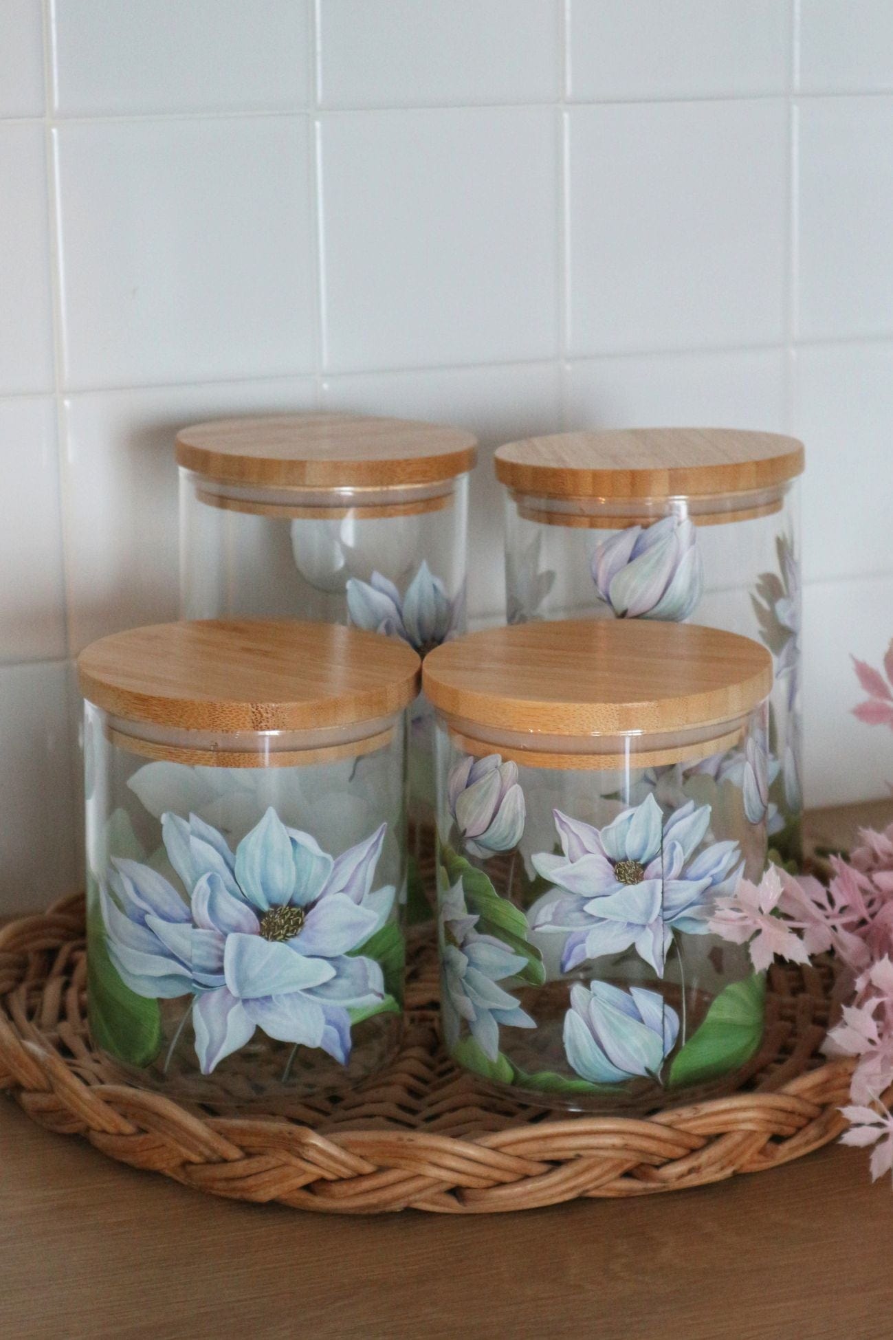 Item International Pitys Pitys - Barattolo in vetro borosilicato con ninfee | Item International