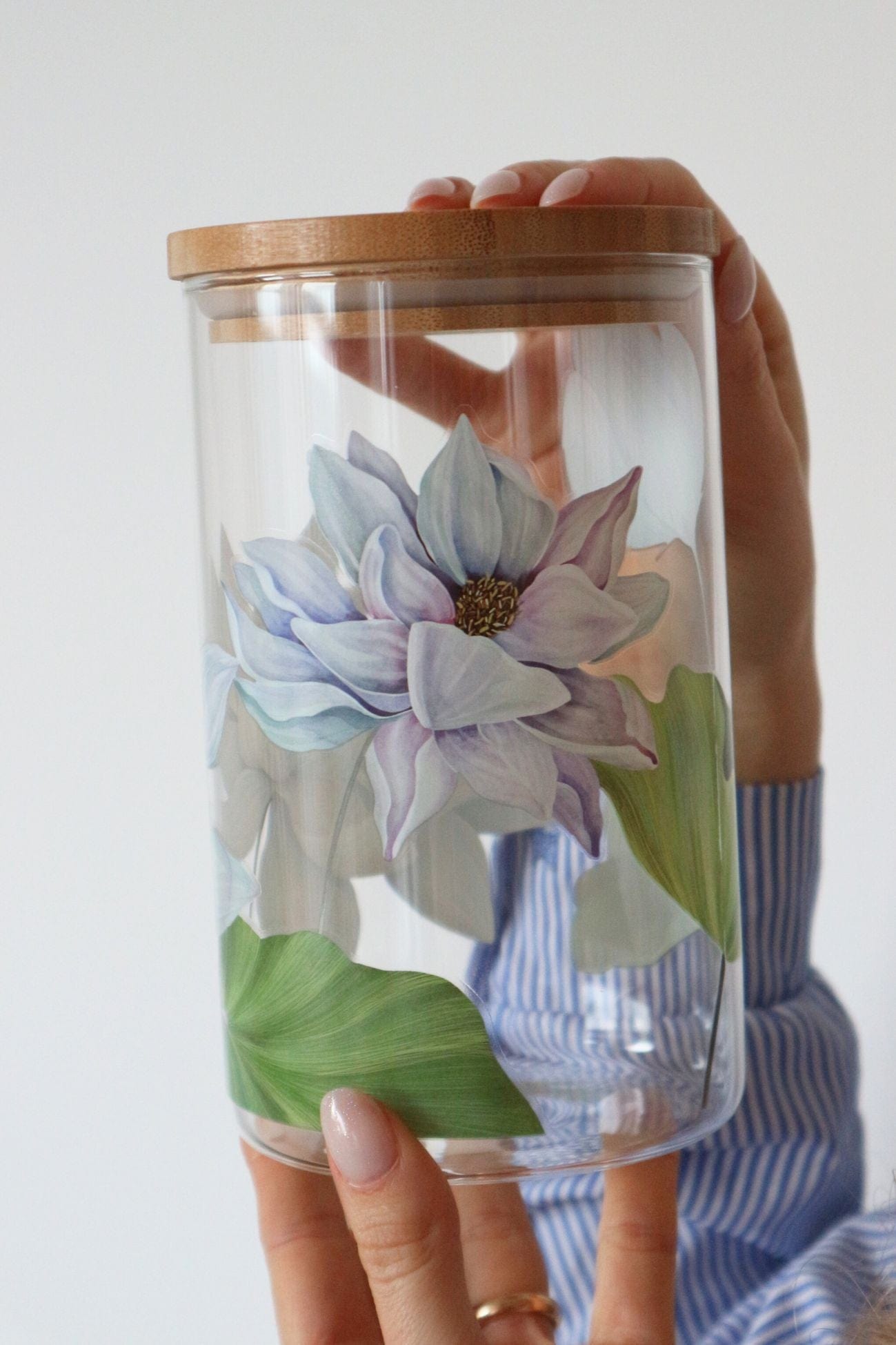 Item International Pitys Pitys - Barattolo in vetro borosilicato con ninfee | Item International Alto