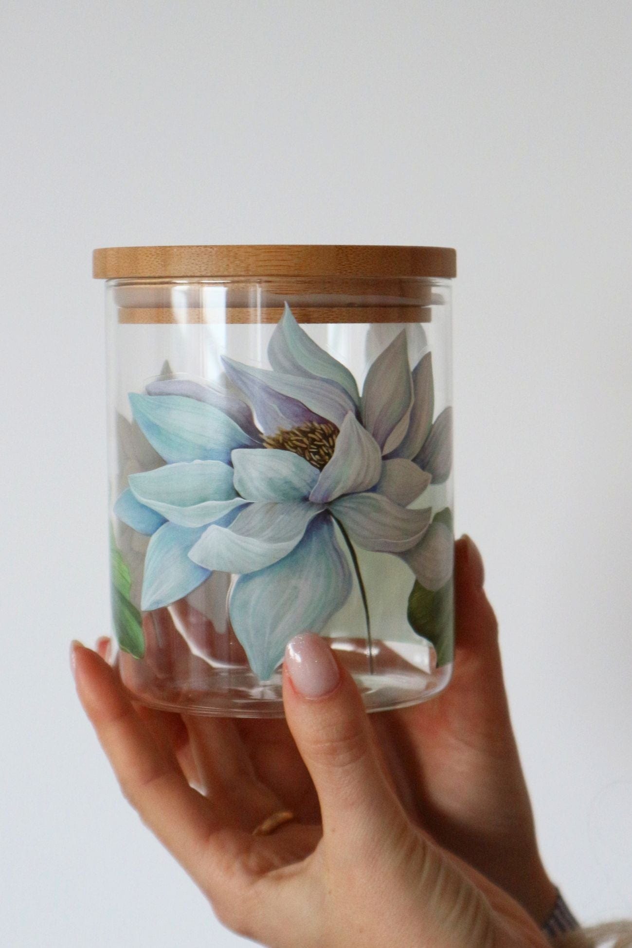 Item International Pitys Pitys - Barattolo in vetro borosilicato con ninfee | Item International Basso