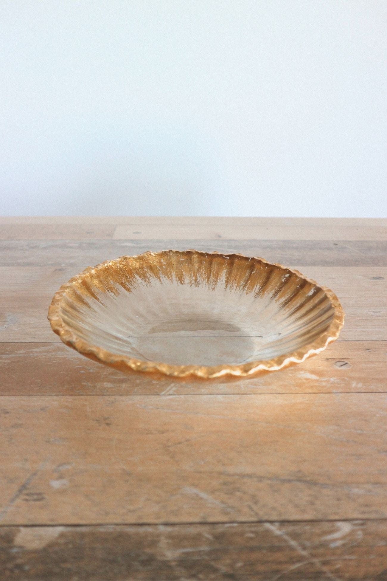 Item International Roxy Roxy - Svuotatasche decorativo in cristallo trasparente con finiture dorate | Item International