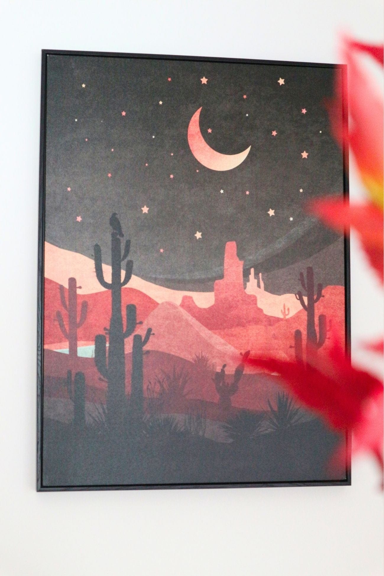 Item International Story Story - Stampa su tela con cornice in legno in stile bohemien | Item International