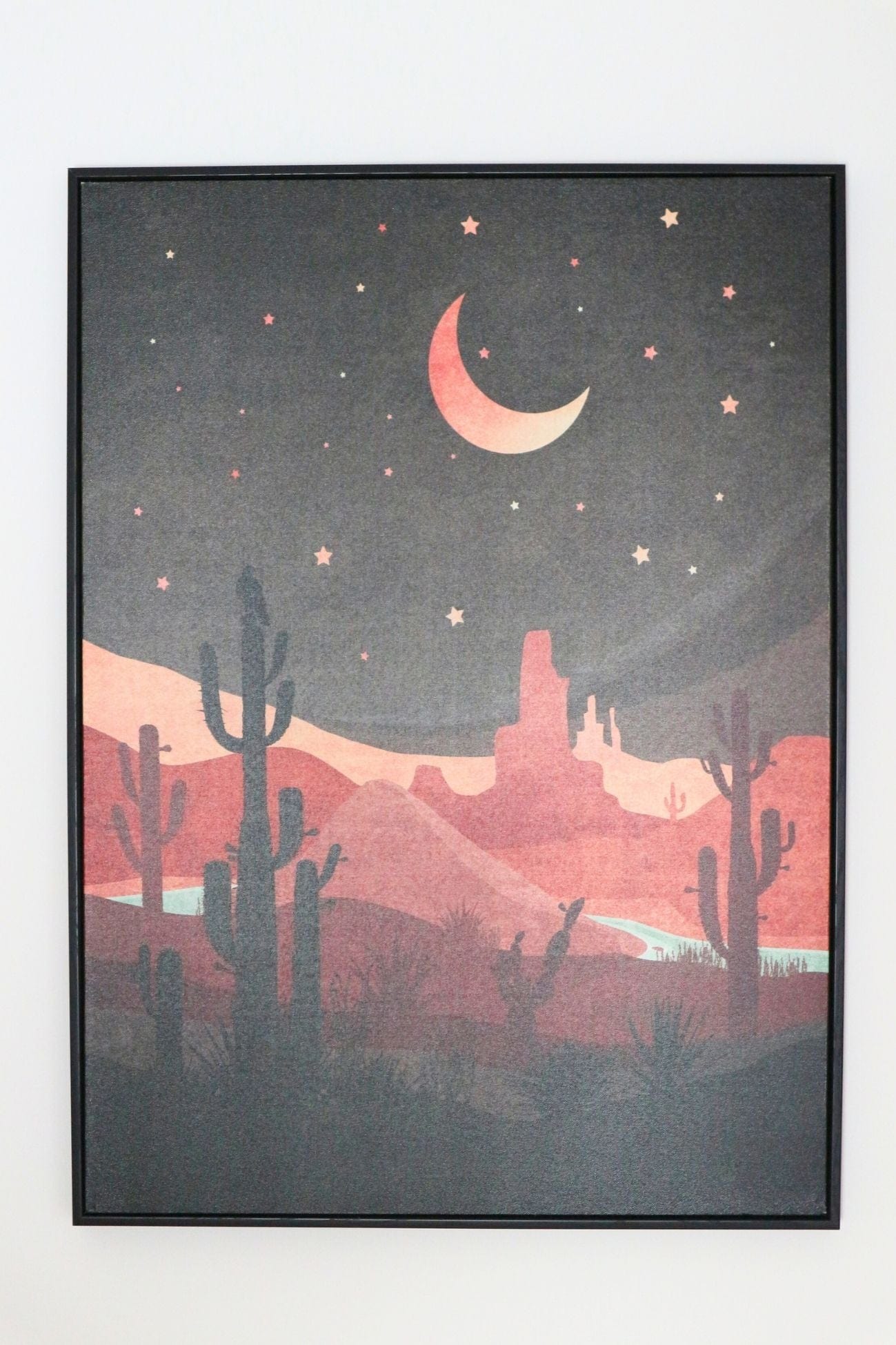 Item International Story Story - Stampa su tela con cornice in legno in stile bohemien | Item International