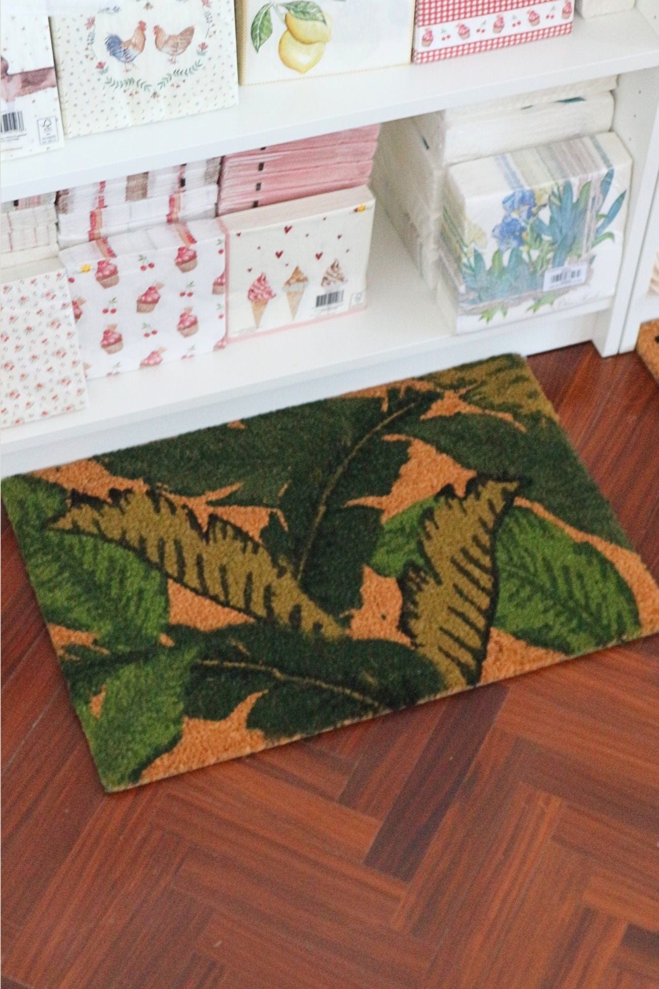 Item International Tasi Tasi - Zerbino in fibra di cocco con foglie 60x40 | Item International