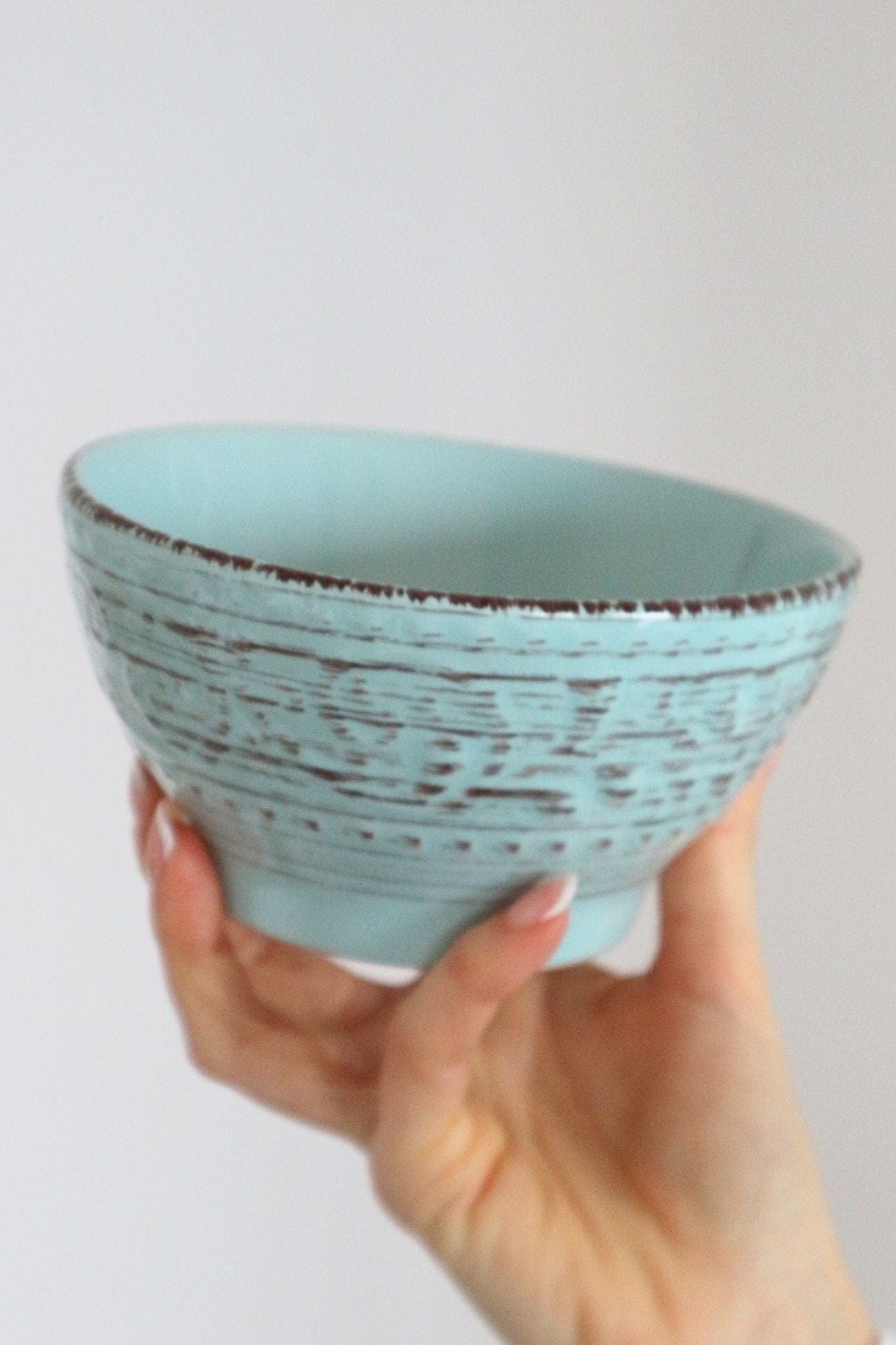 Item International Tiffany Tiffany - Ciotola in porcellana azzurra in stile Shabby Chic | Item International