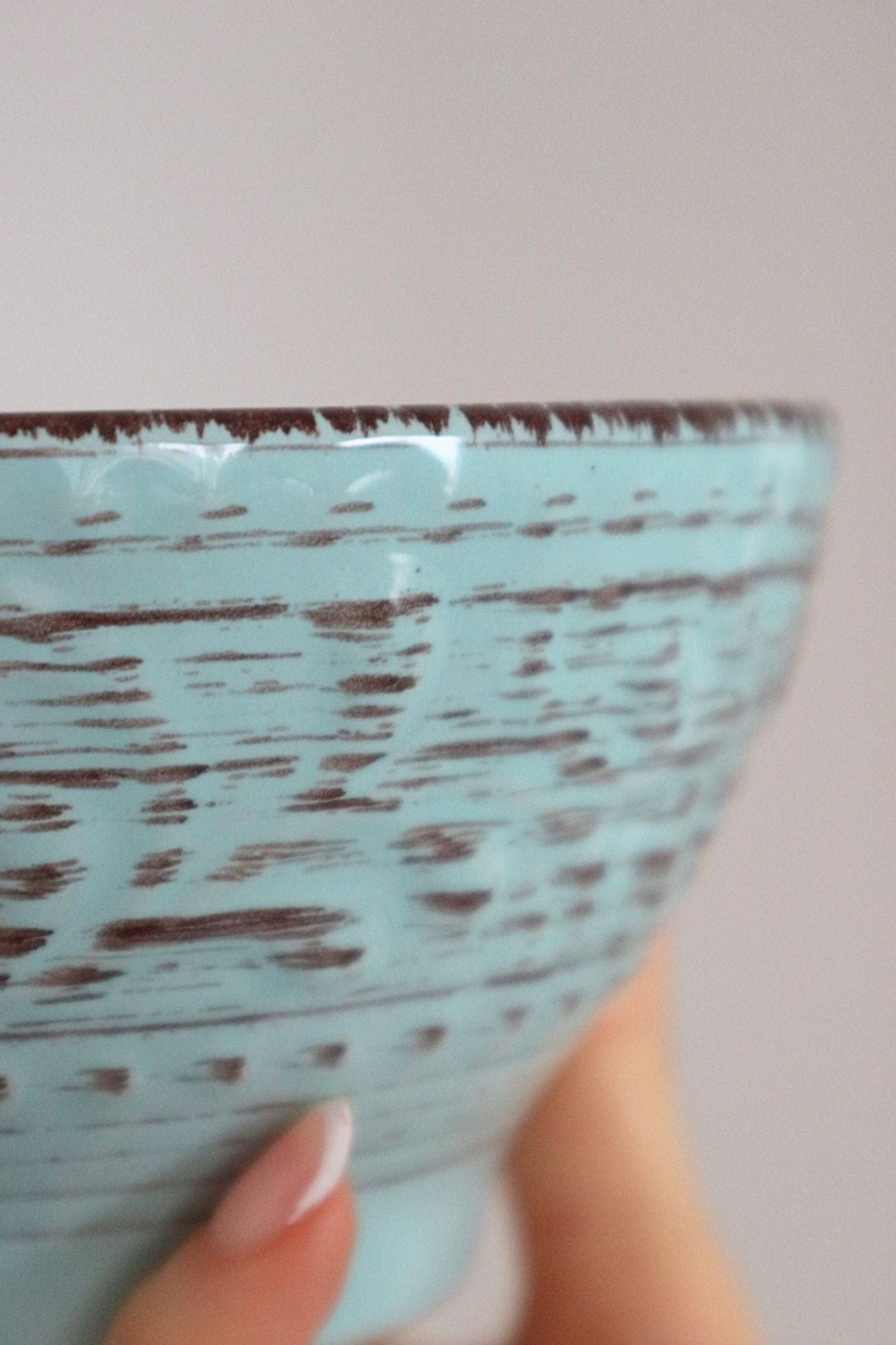 Item International Tiffany Tiffany - Ciotola in porcellana azzurra in stile Shabby Chic | Item International