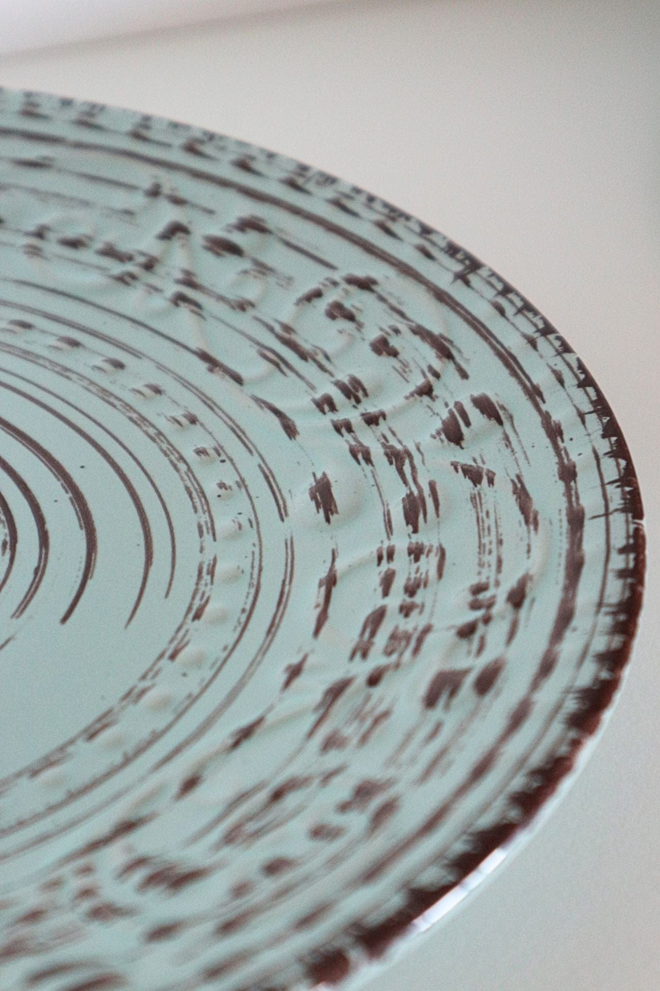 Item International Tiffany Tiffany - Piatto in porcellana azzurra in stile Shabby Chic | Item International