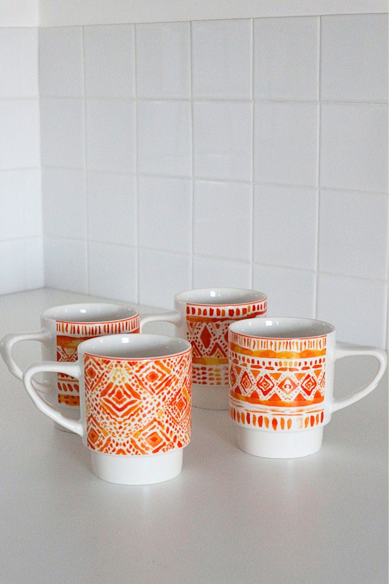 Item International Tribal Tribal - Set di 4 tazze 400ml in stile etnico | Item International