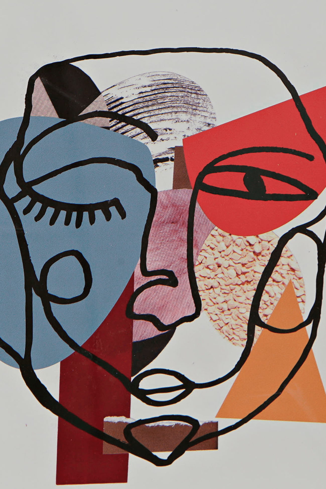 Item International Tya Tya - Stampa digitale incorniciata astratta con volto | Item International