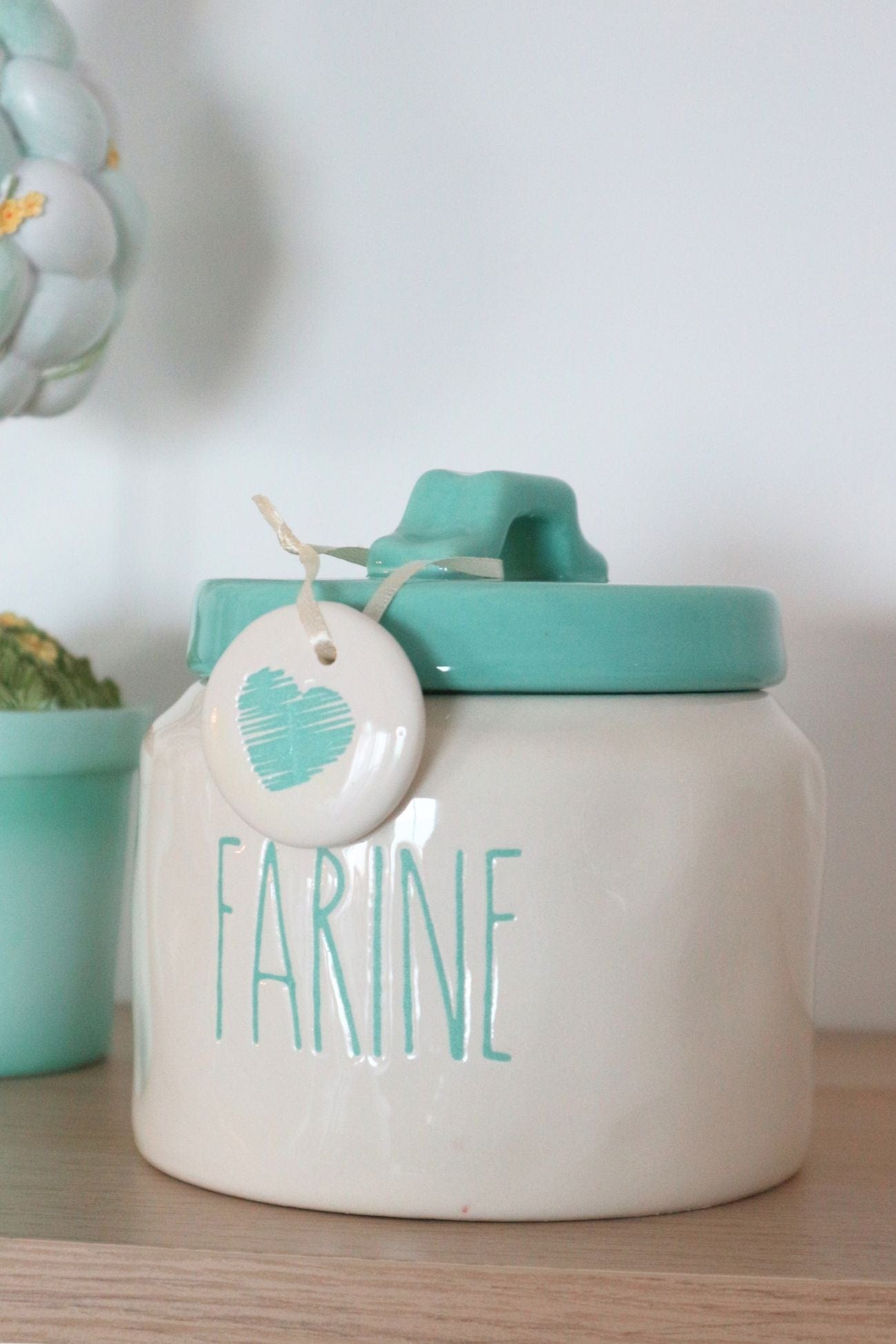 Jolipa Cissy Cissy - Barattolo in ceramica con scritta Flour e Farine | Jolipa