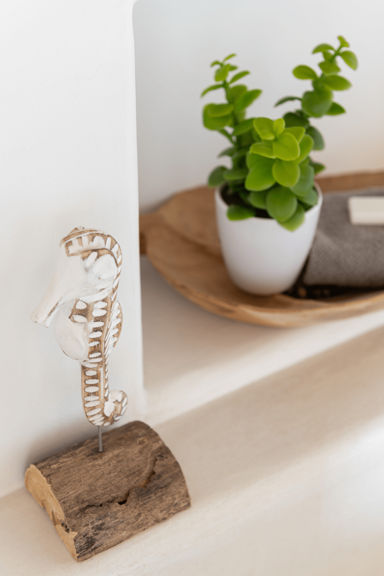 Jolipa Driftwood Blues Cavalluccio marino in legno di albasia