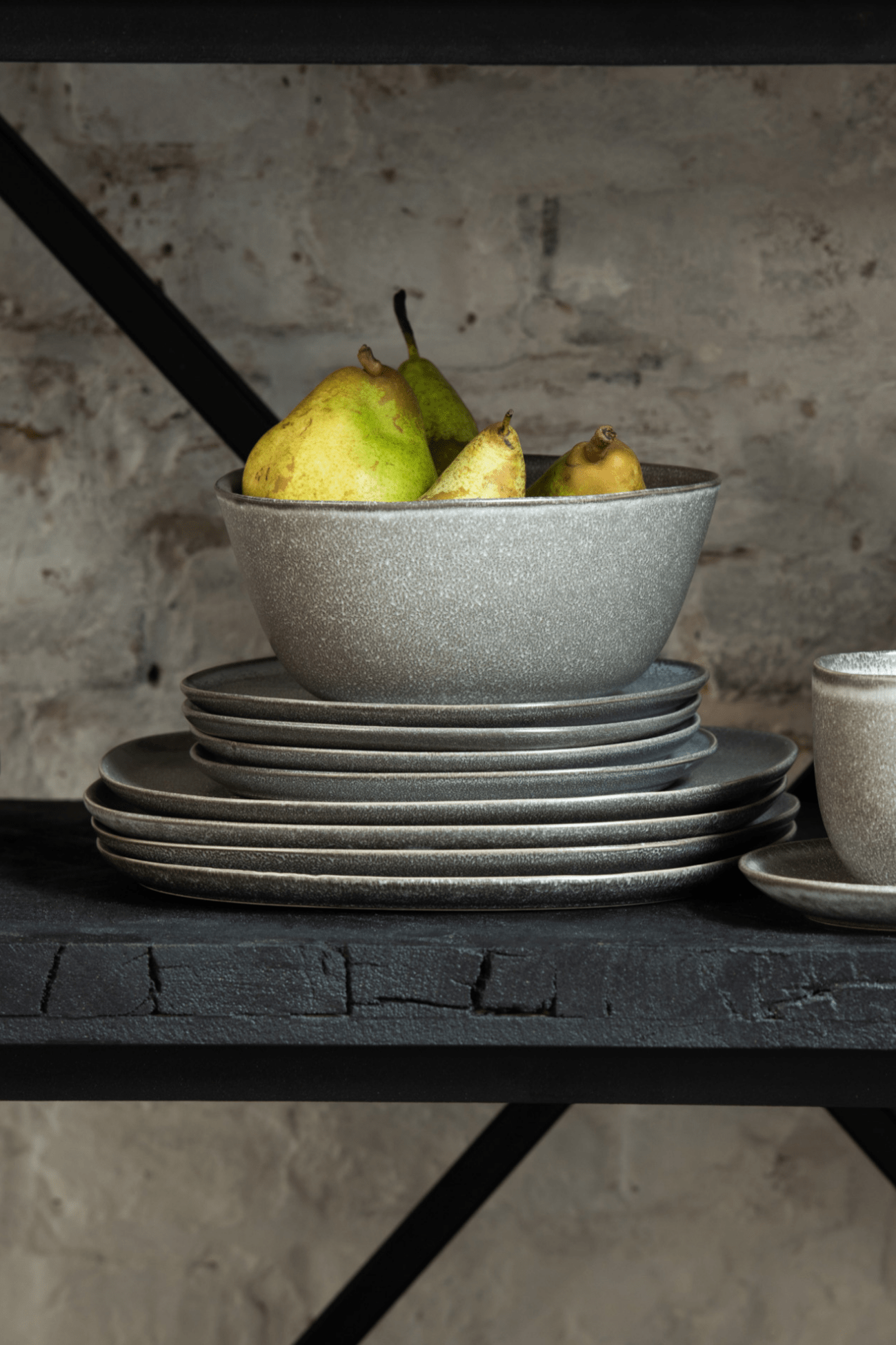 Jolipa Grey Stone Ciotola in ceramica grigia 610ml