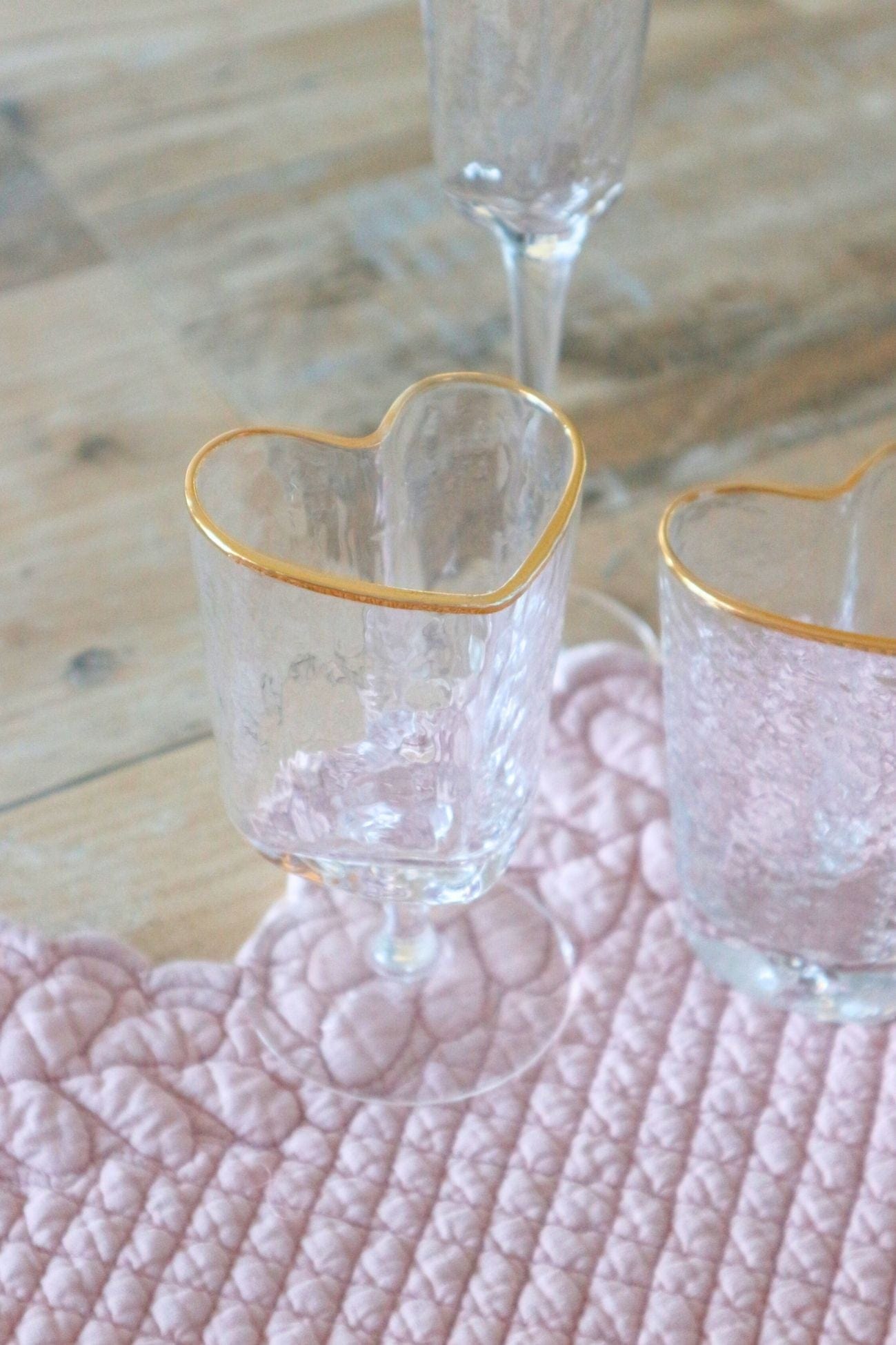 Jolipa Gylde Gylde - Bicchiere in vetro con bordi dorati | Jolipa