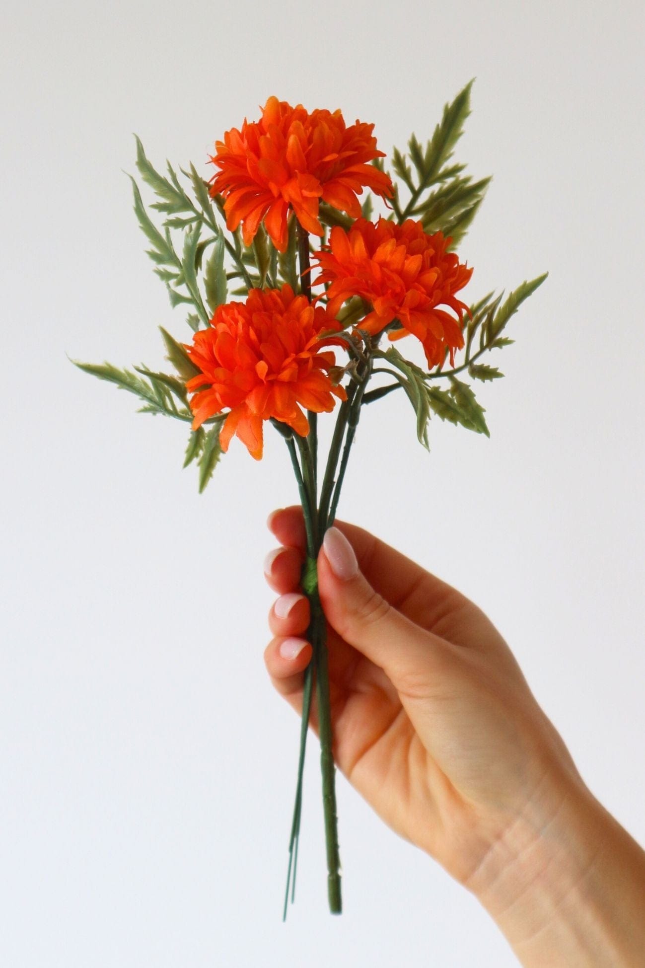 Jolipa Krisan Krisan - Mazzo di 3 crisantemi artificiali color giallo 30 cm | Jolipa