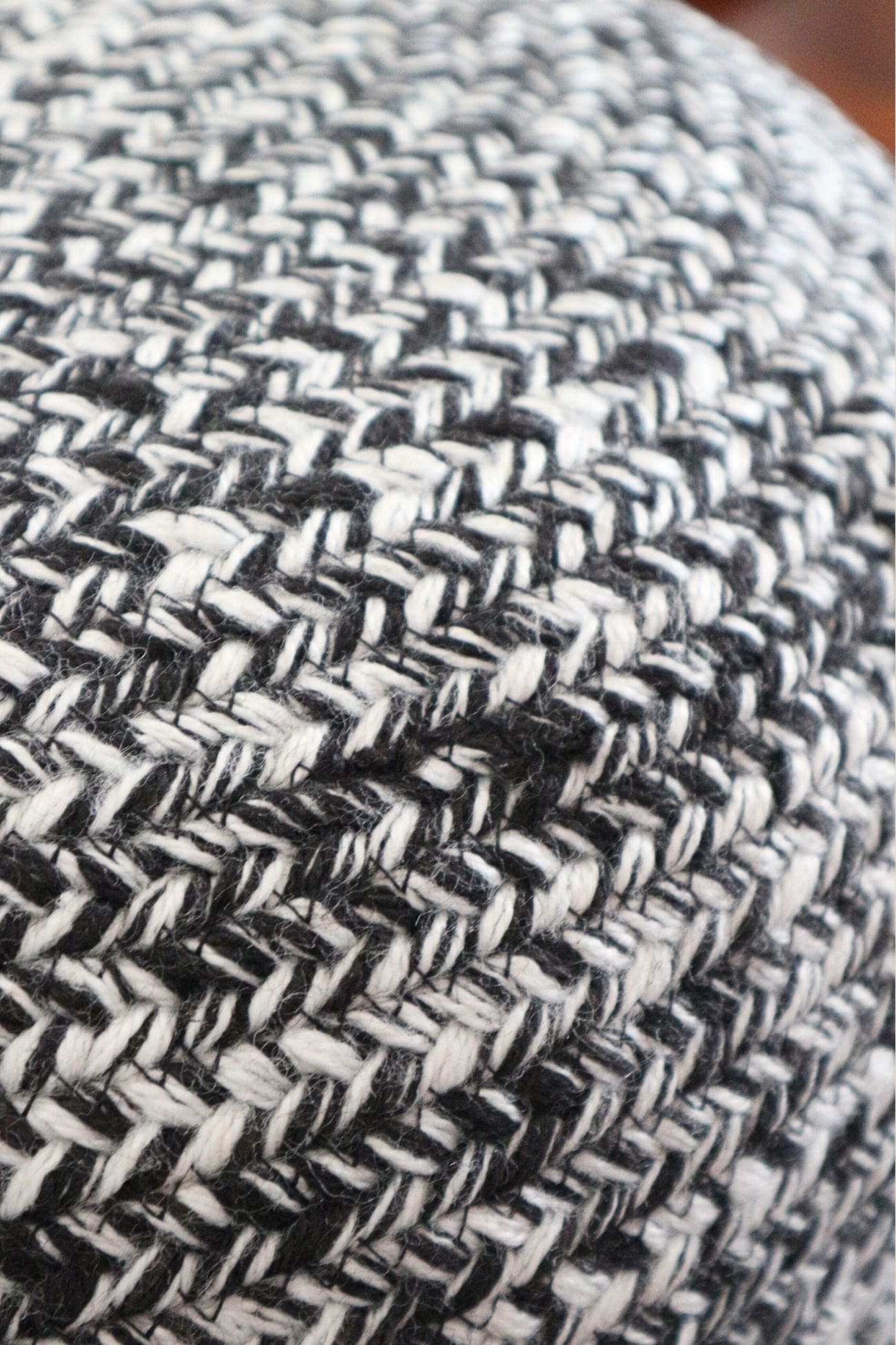 Jolipa Miami Miami - Pouf bianco e nero in poliestere | Jolipa