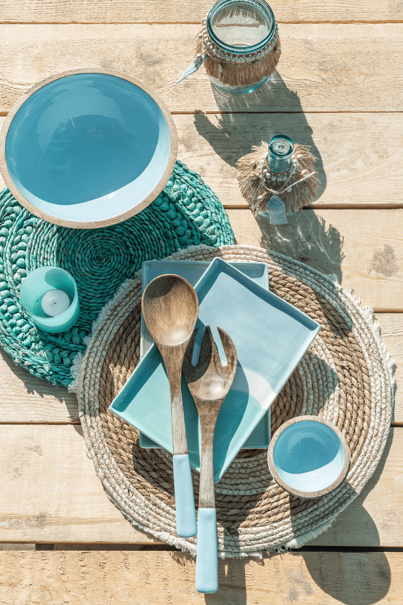 Jolipa Talus Tovaglietta americana tonda in canna, malacca e bambù