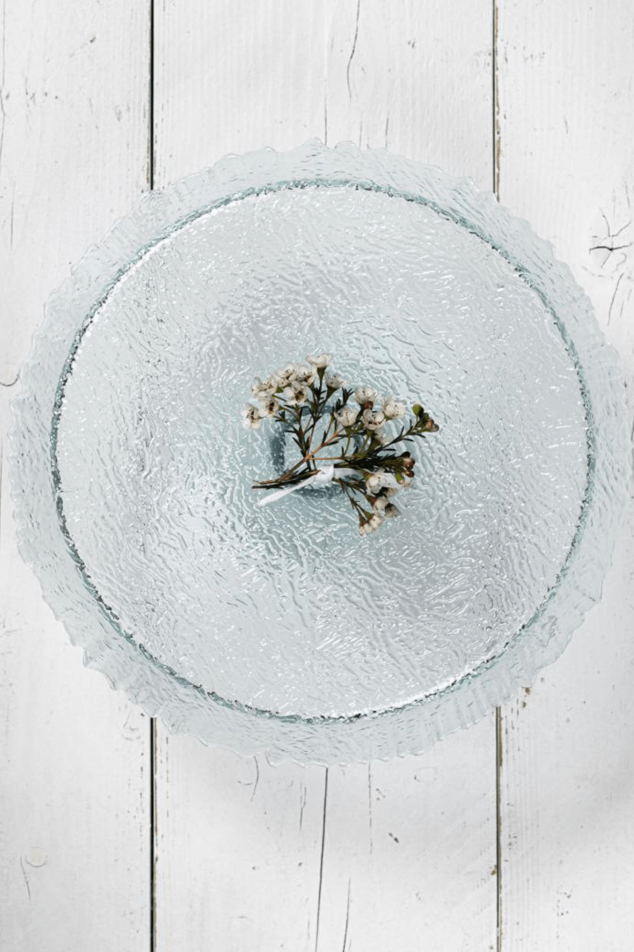 Luxe Lodge Delbin Alzata in vetro riciclato