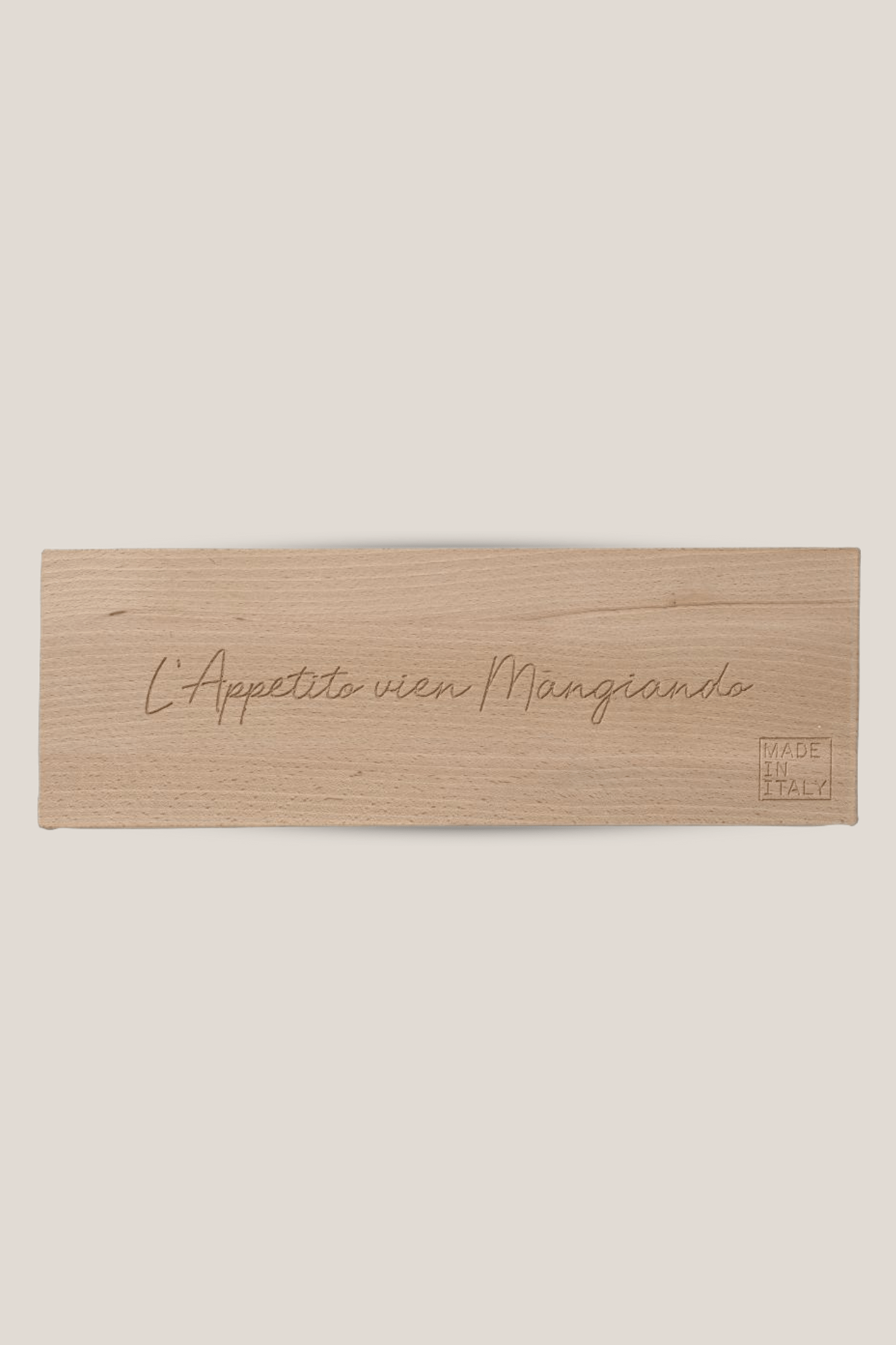Luxe Lodge Firma L'appetito vien mangiando - Tagliere in legno di faggio Made in Italy