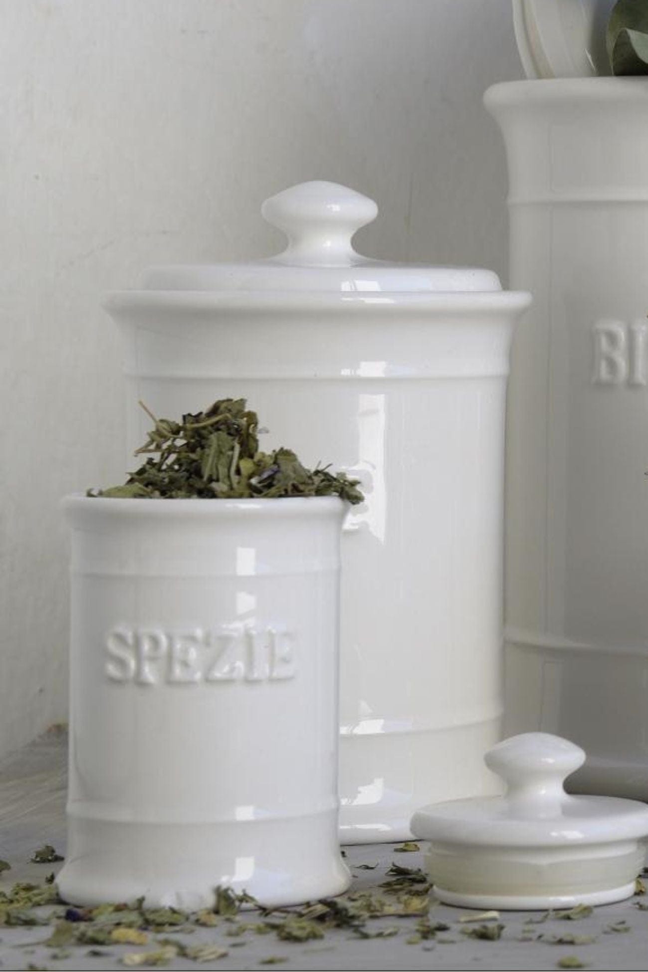 Luxe Lodge Mustique Mustique - Barattolo piccolo per spezie in ceramica con tappo ermetico | Luxe Lodge