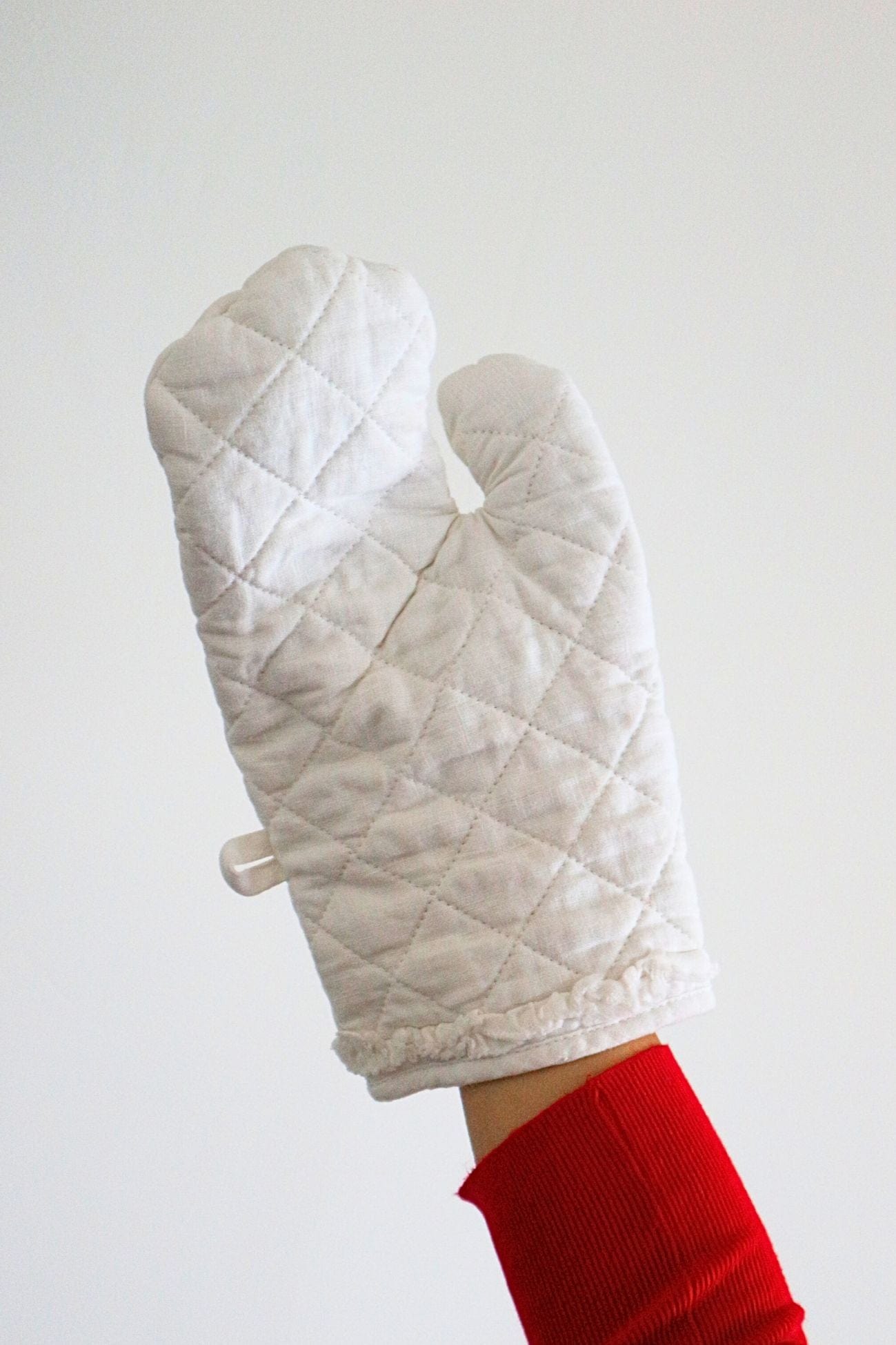 Luxe Lodge Soren Soren - Guantone da forno in lino bianco | Luxe Lodge