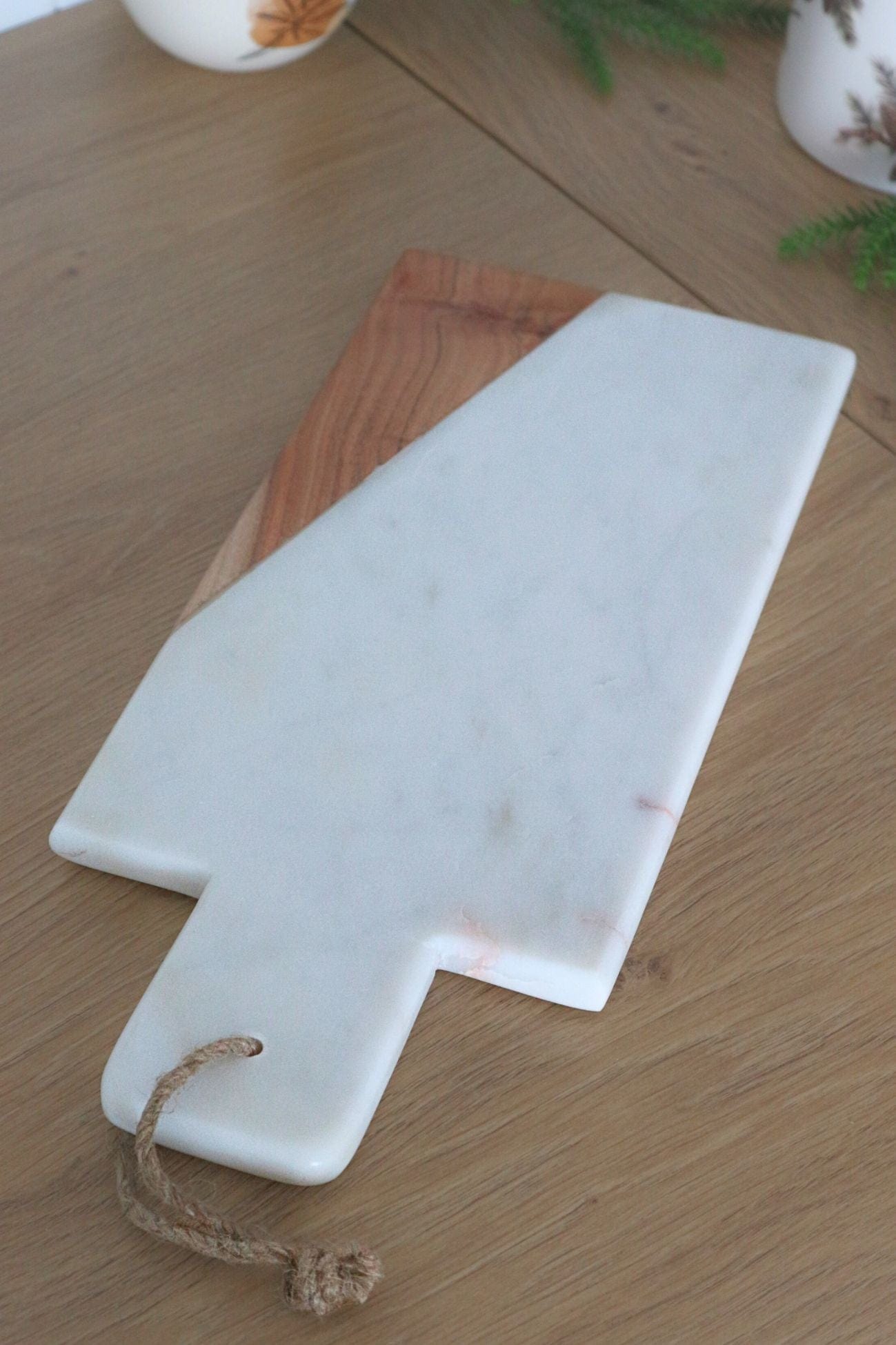 Novità Home Frank Frank - Tagliere in marmo e legno di acacia 35x15cm | Novità Home