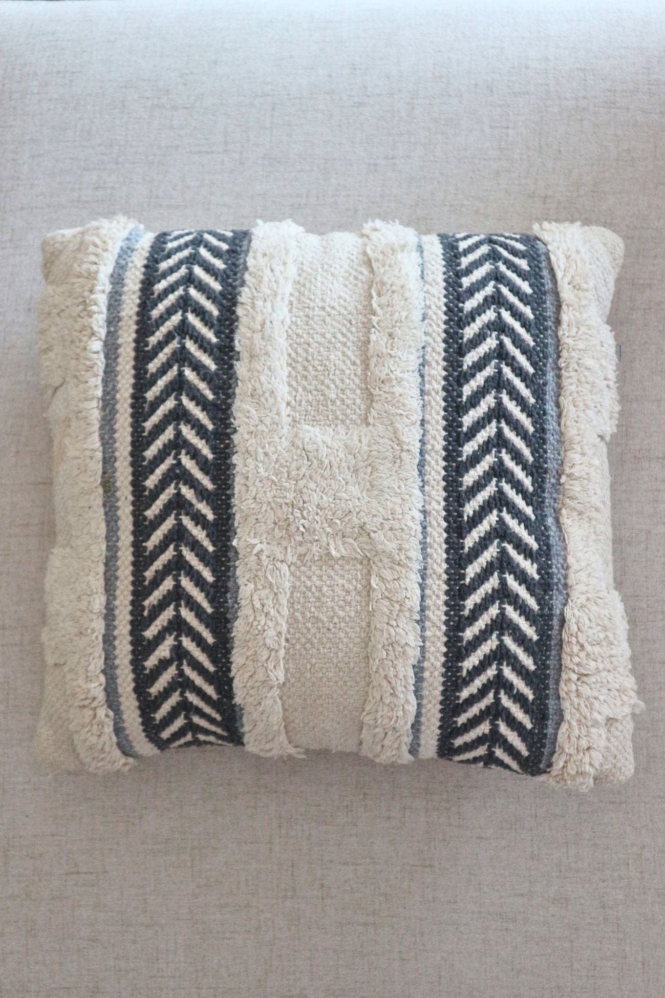 Novità Home Luntai Luntai - Cuscino arredo in cotone con fantasia a righe | Novità Home