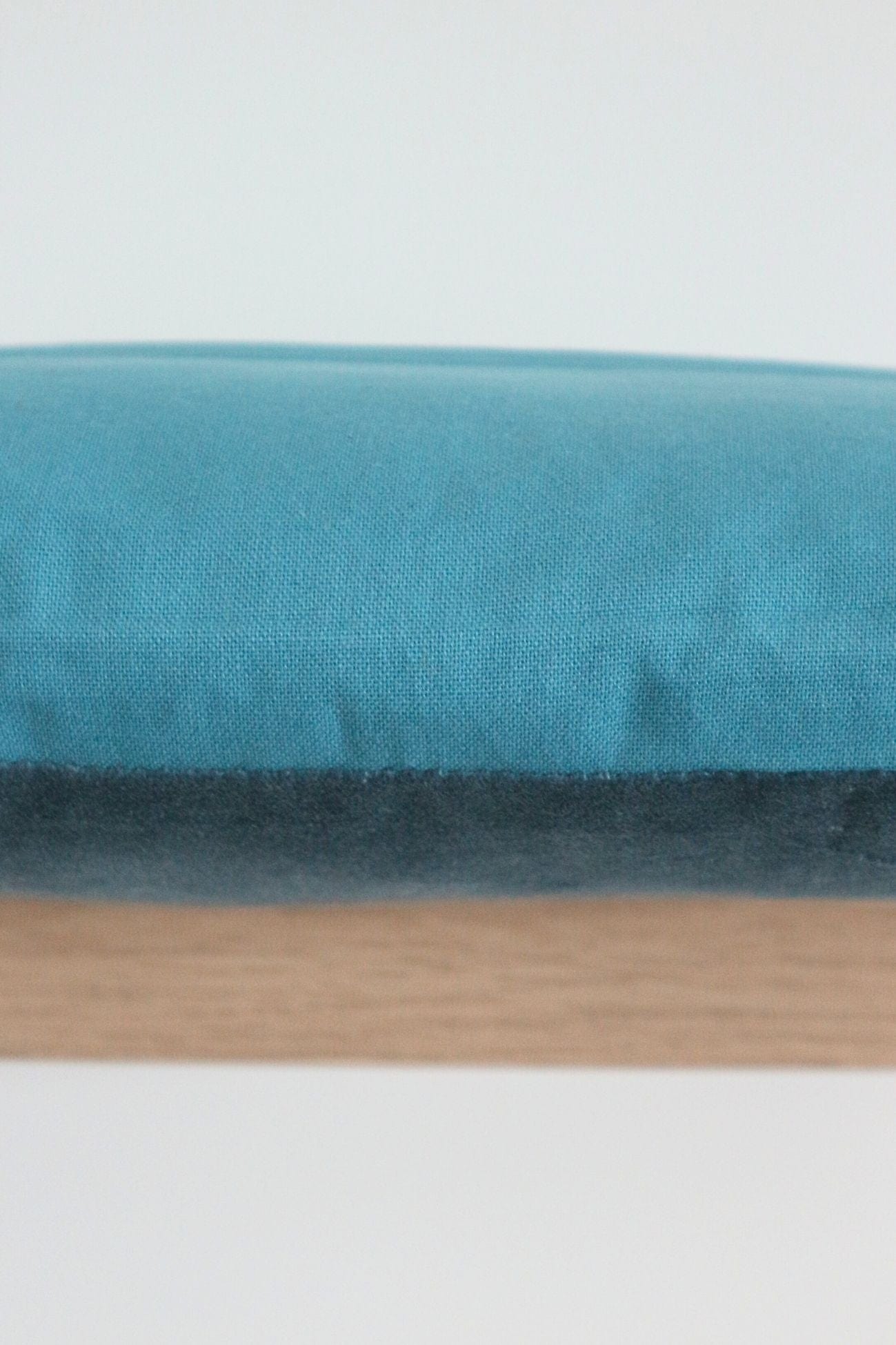 Novità Home Velvet Velvet - Cuscino arredo in velluto di cotone blu | Novità Home
