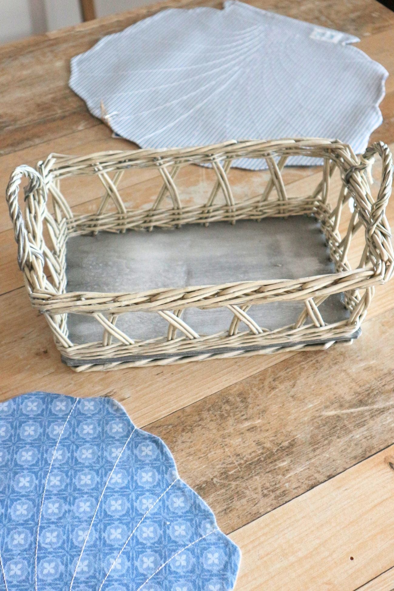 Nuvole di Stoffa Glauco Glauco - Cestino in vimini con manici | Nuvole di Stoffa Piccolo