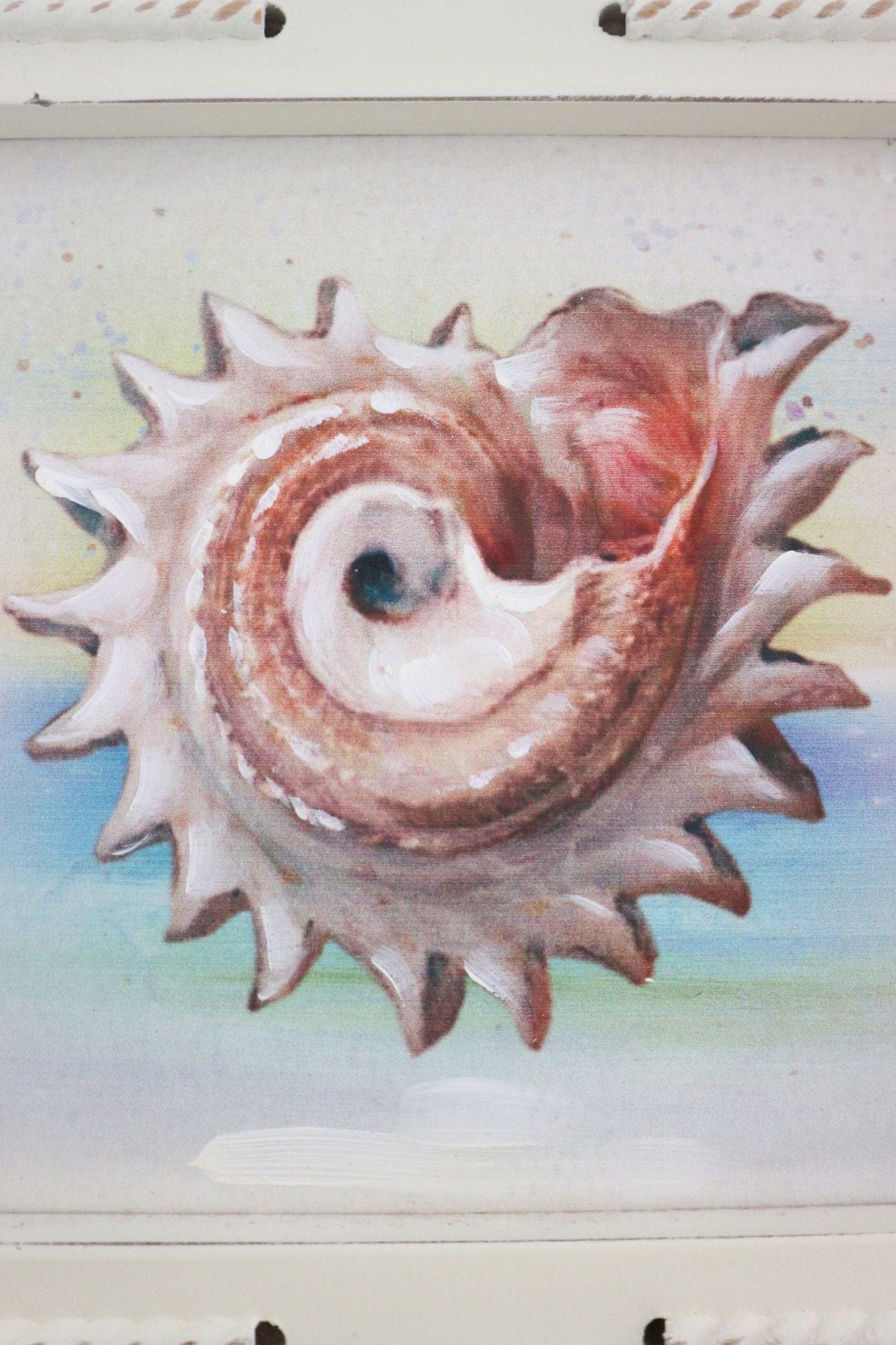 Nuvole di Stoffa Glauco Glauco - Quadretto quadrato in legno in stile costiero 33 cm | Nuvole di Stoffa