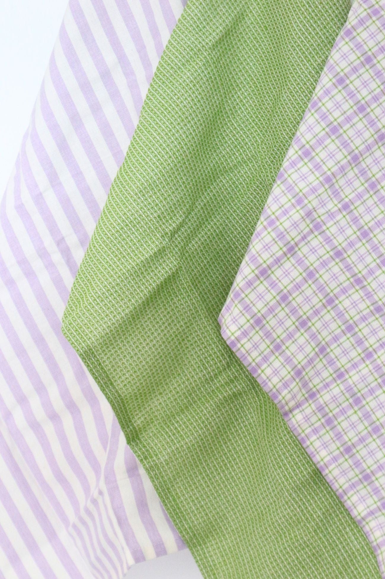 Nuvole di Stoffa Ice Cream Ice Cream - Set di 3 canovacci e cestino lilla in cotone | Nuvole di Stoffa