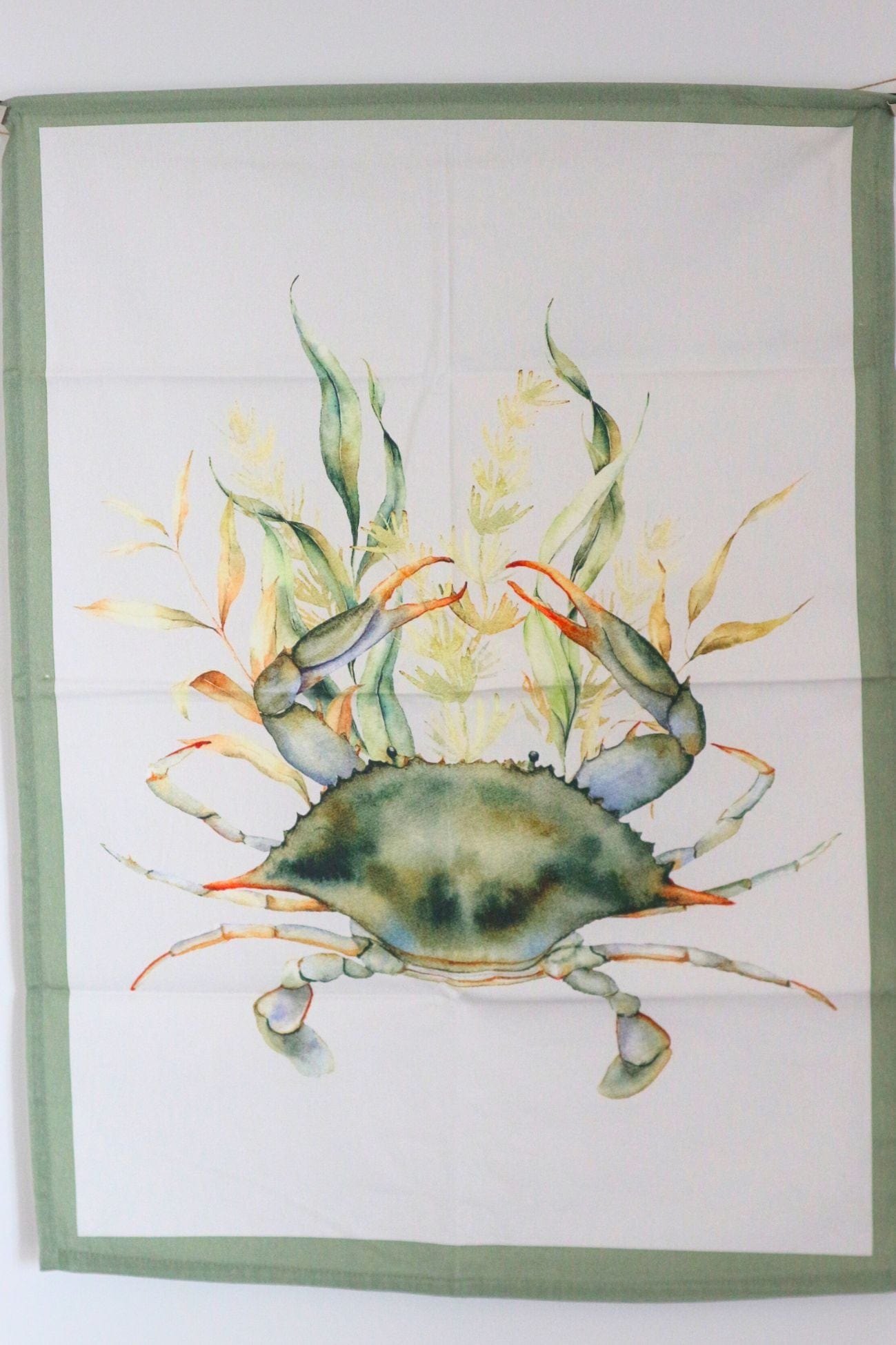 Nuvole di Stoffa Nautilus Nautilus - Canovaccio in cotone in stile marinaro con granchio | Nuvole di Stoffa