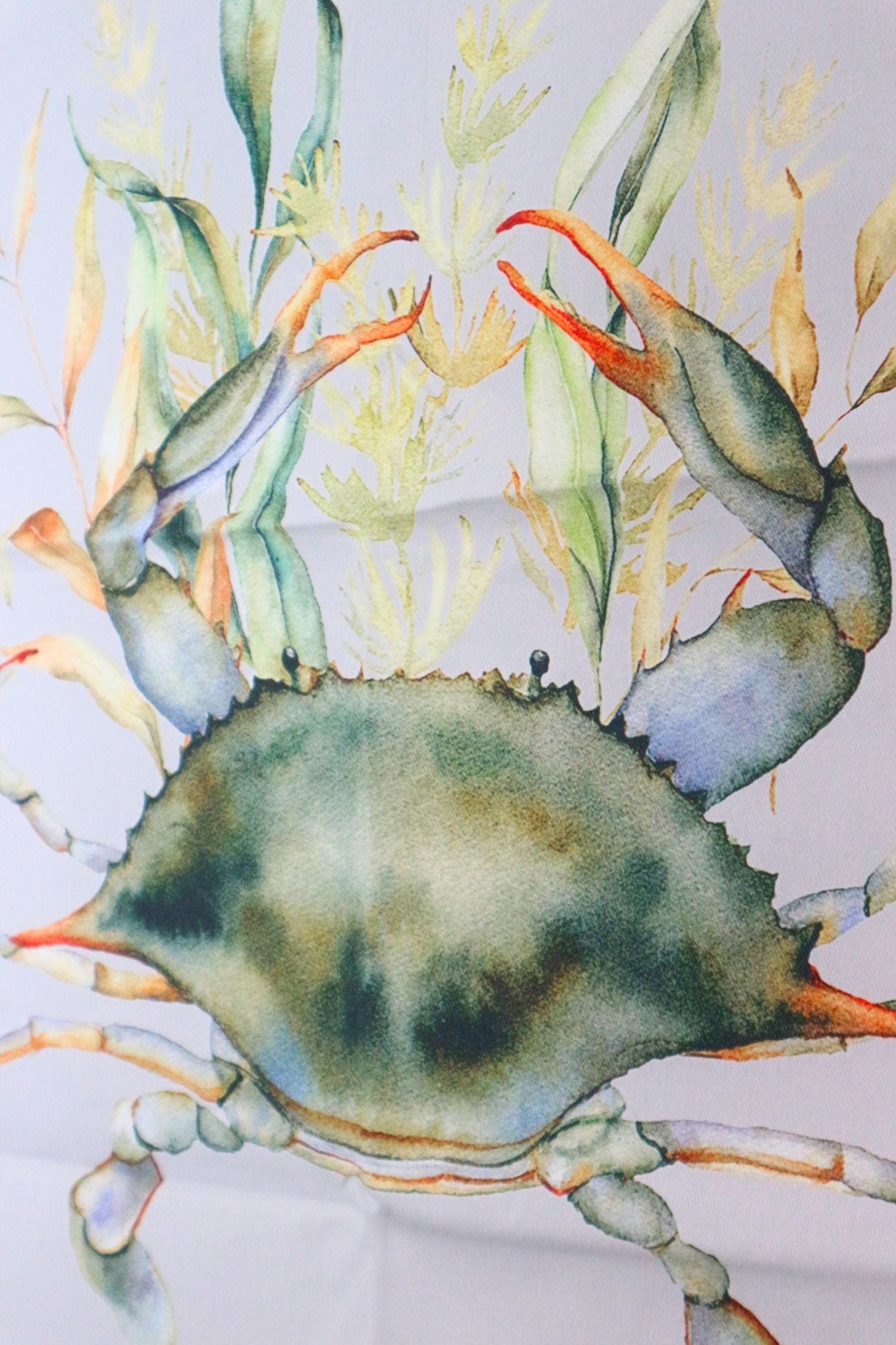 Nuvole di Stoffa Nautilus Nautilus - Canovaccio in cotone in stile marinaro con granchio | Nuvole di Stoffa