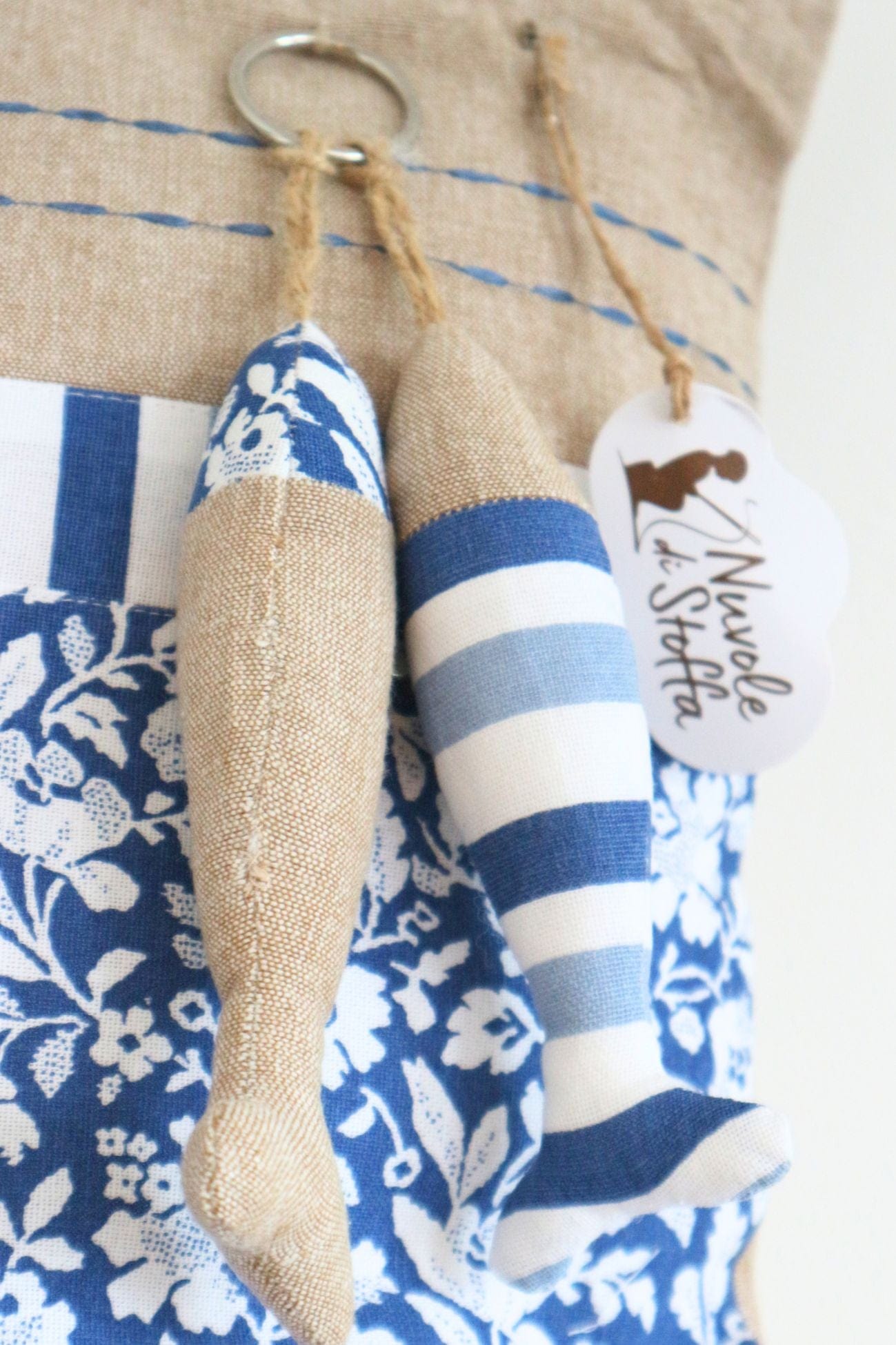 Nuvole di Stoffa Nautilus Nautilus - Cuscino decorativo in stile marinaro con pesci | Nuvole di Stoffa