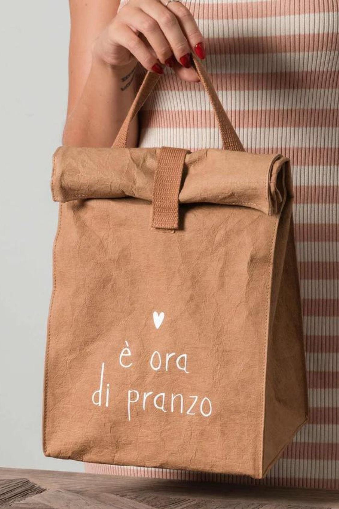 Simple Day È Ora Di Pranzo È Ora Di Pranzo - Portapranzo in fibra di cellulosa con decoro È ora di pranzo | Simple Day