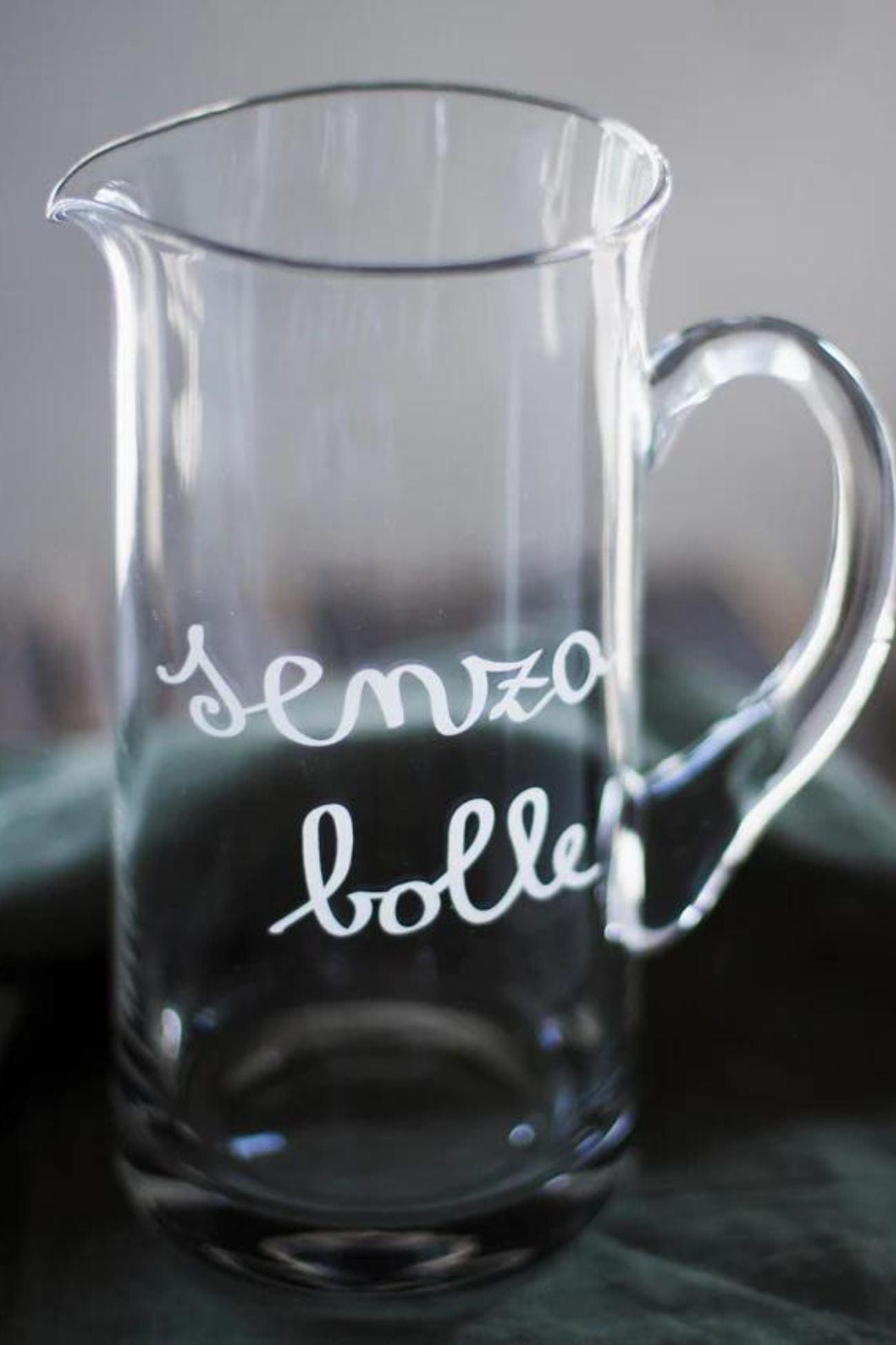 Simple Day Senza Bolle Senza Bolle - Brocca in vetro con decoro Senza bolle 1.2L | Simple Day