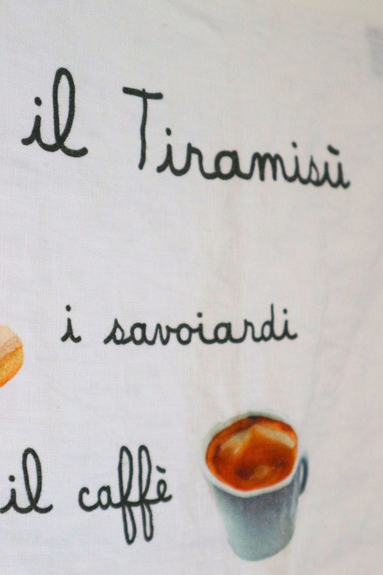 Simple Day Tiramisù Oggi Cucino Io - Canovaccio in lino Tiramisù | Simple Day