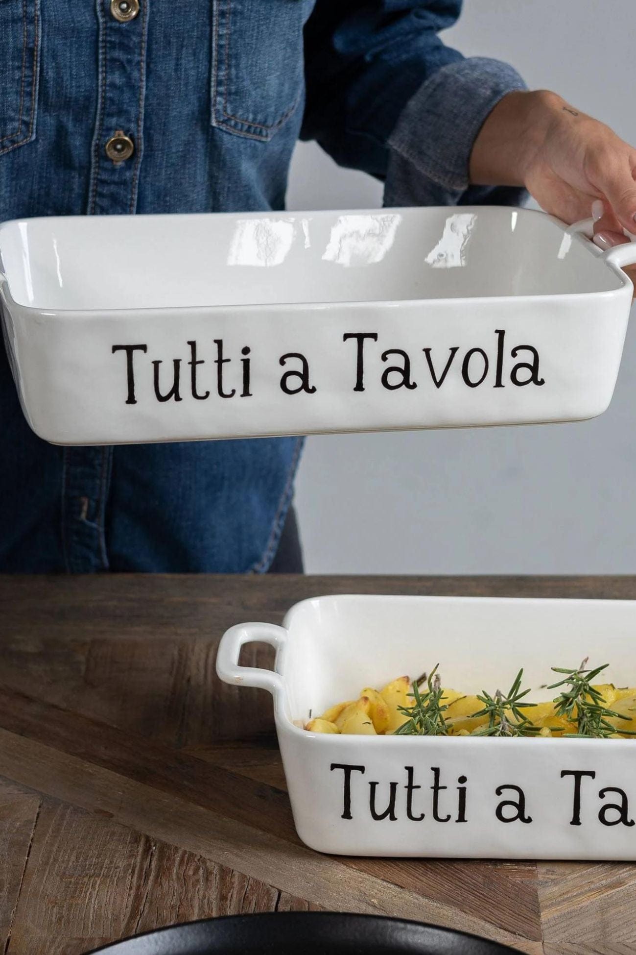 Simple Day Tutti A Tavola Tutti A Tavola - Set di 2 piatti piani in ceramica 27 cm | Simple Day